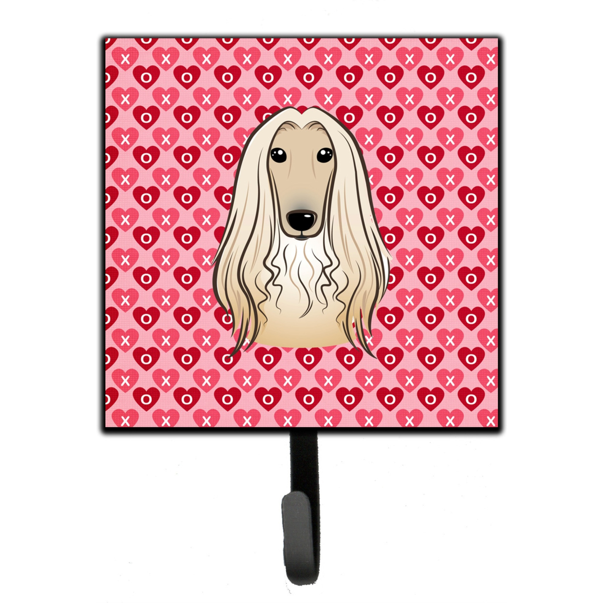 &quotCaroline's Treasures Afghan Hound Hearts Wall Hook, Small, Multicolor"