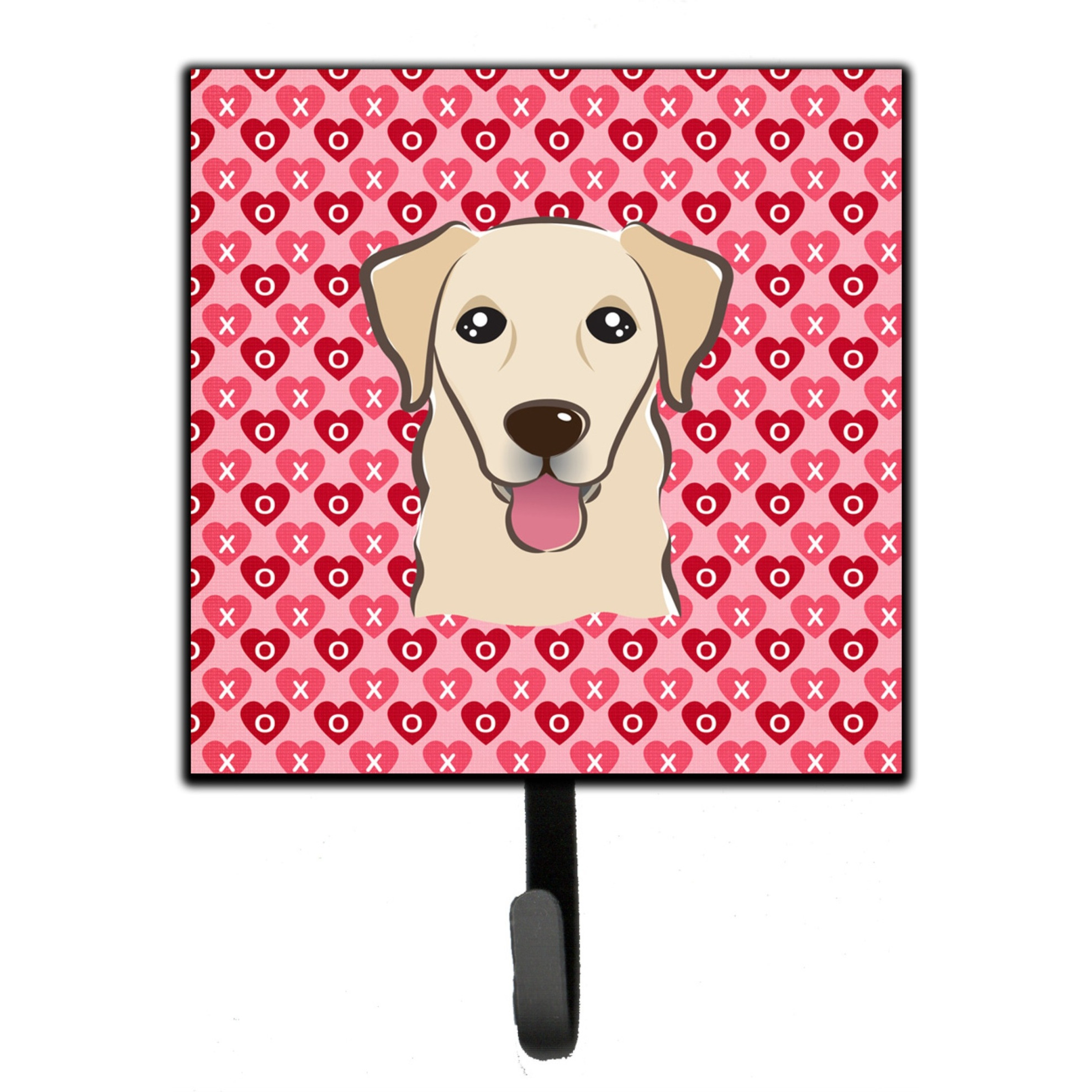 &quotCaroline's Treasures Golden Retriever Hearts Wall Hook, Small, Multicolor"