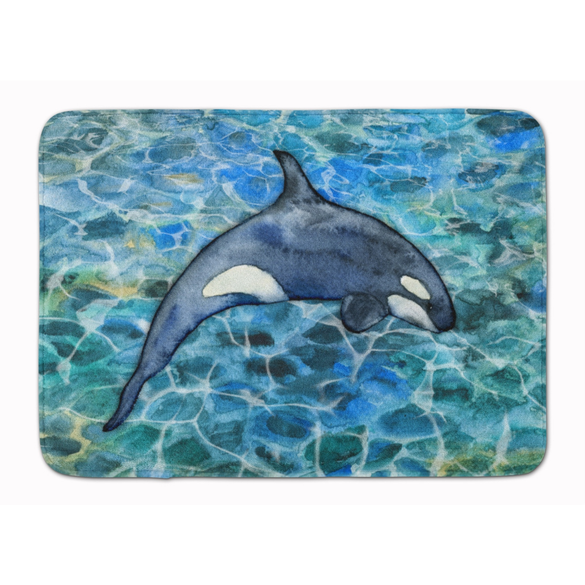&quotCaroline's Treasures Killer Whale Orca 2 Floor Mat, 19 H x 27 W, Multicolor"