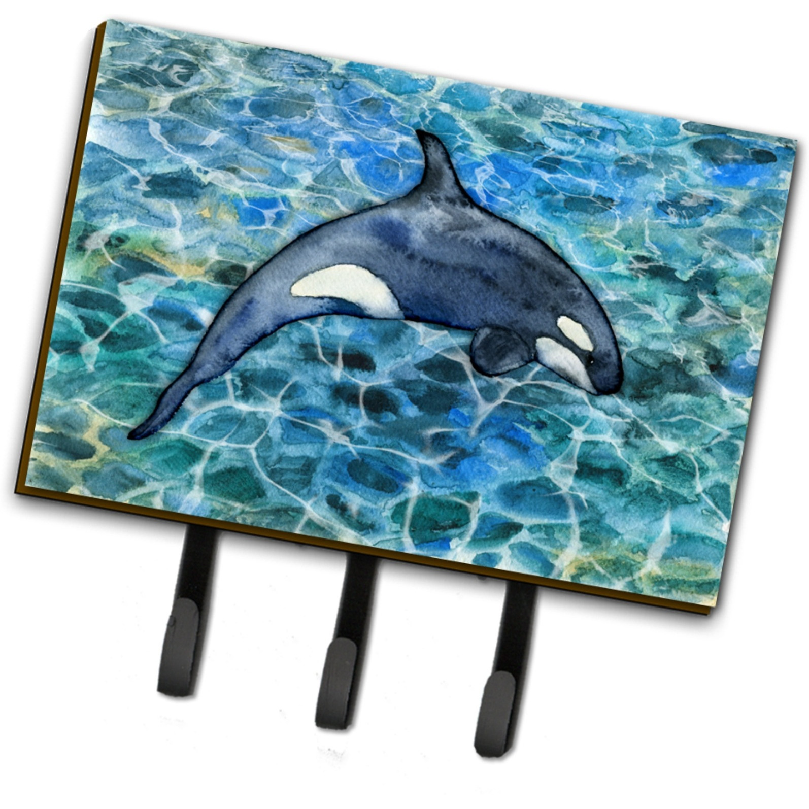 &quotCaroline's Treasures Killer Whale Orca 2 Wall Hook, Triple, Multicolor"