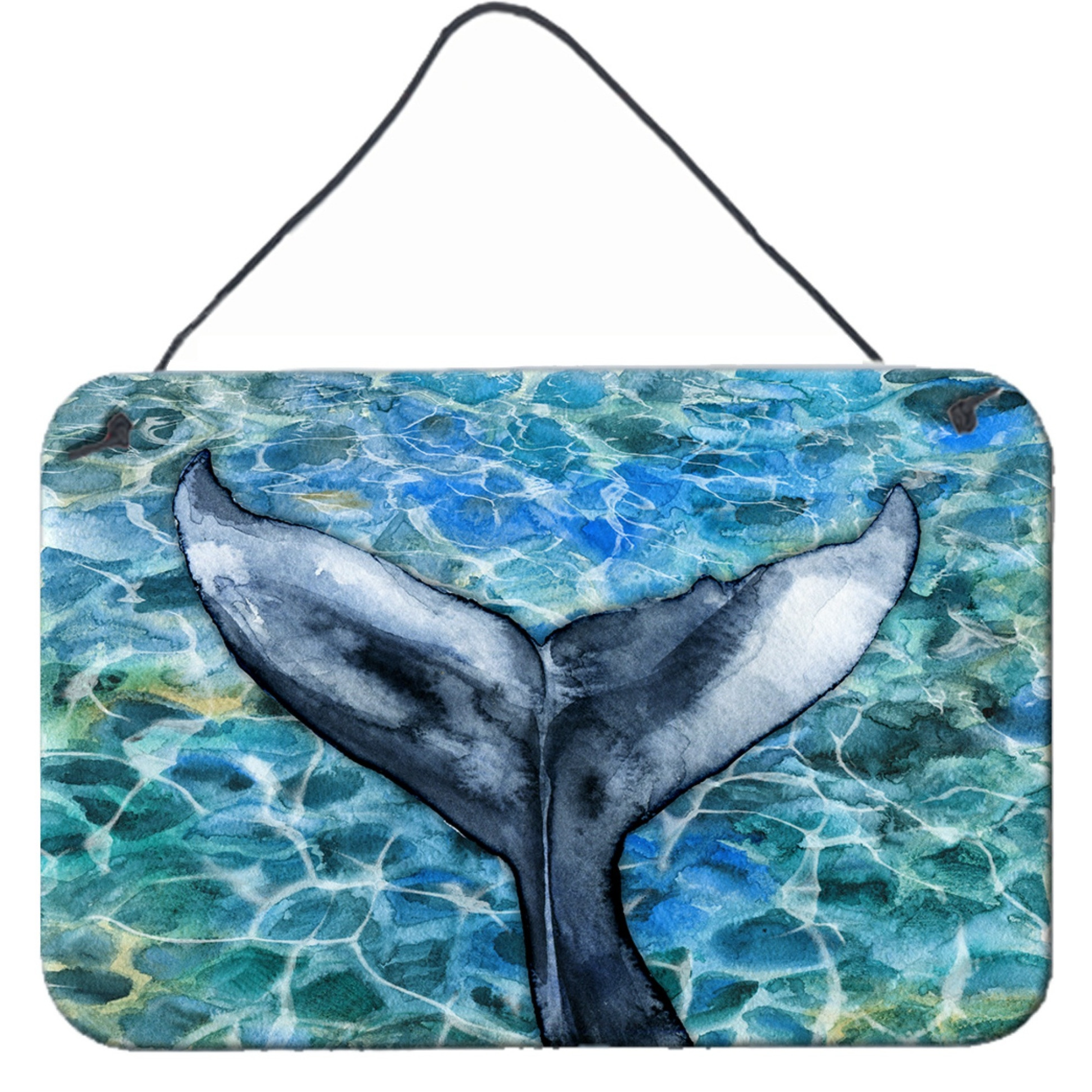 &quotCaroline's Treasures Whale Tail Metal Print, 8 H x 12 W"