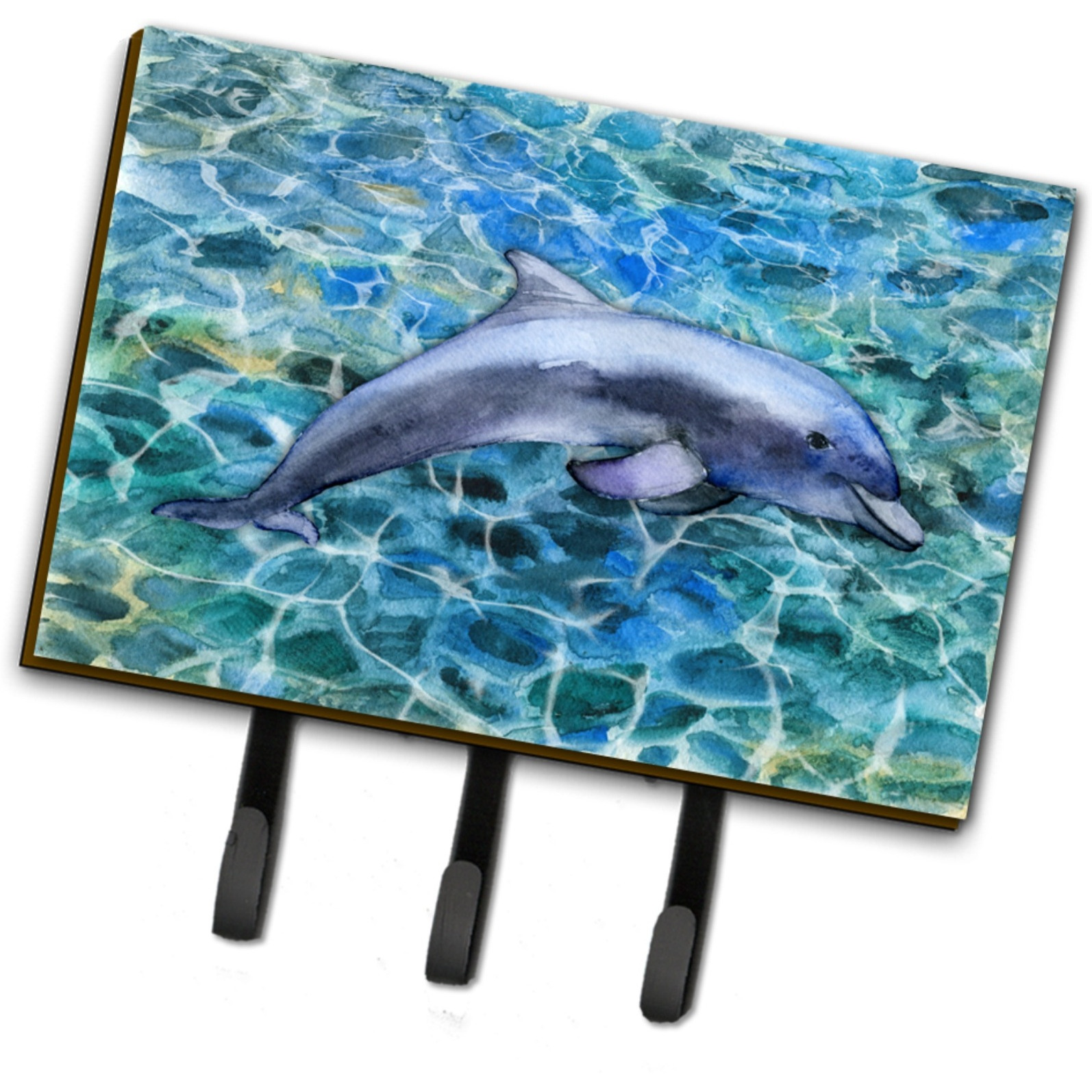 &quotCaroline's Treasures Dolphin Wall Hook, Triple, Multicolor"