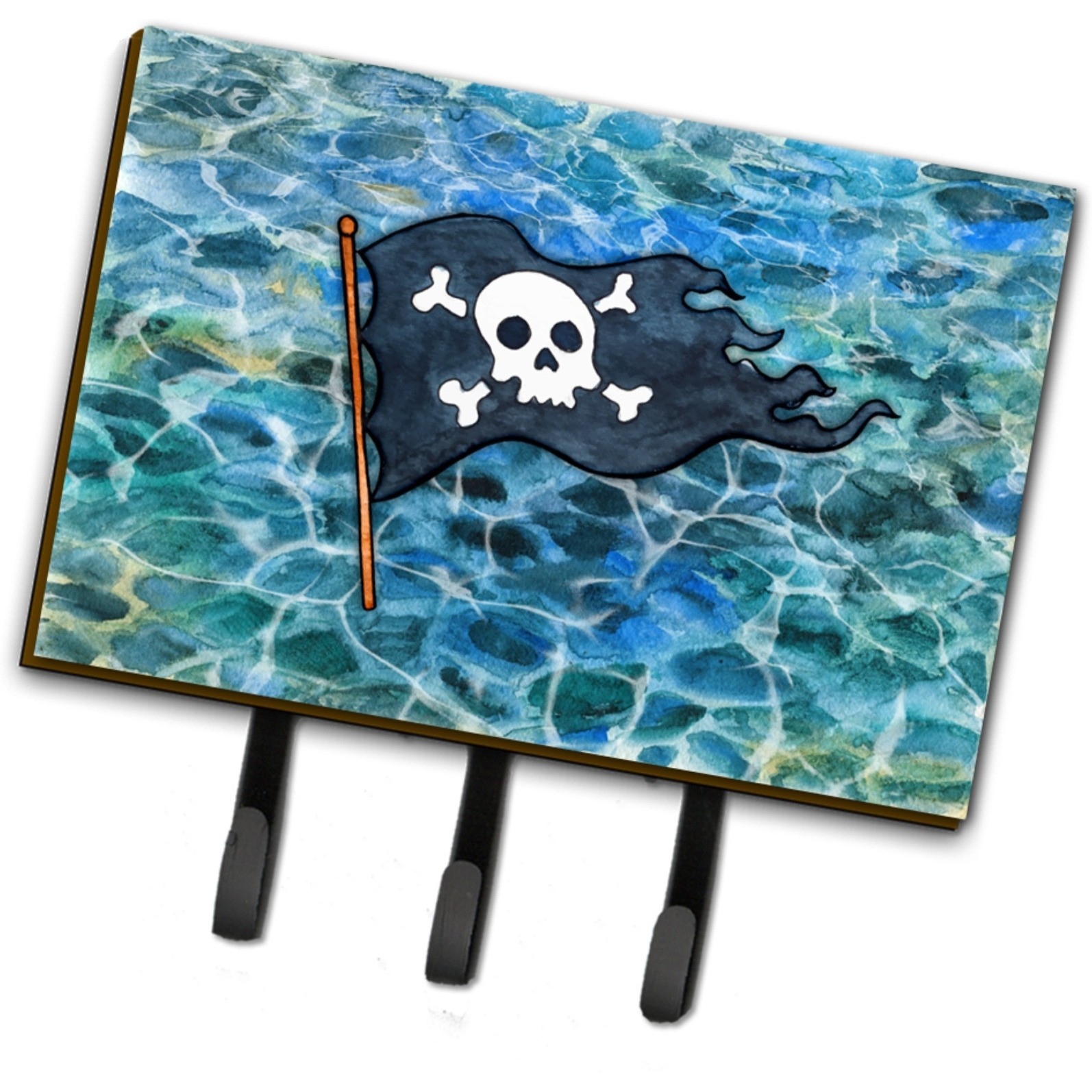 &quotCaroline's Treasures Pirate Flag Wall Hook, Triple"