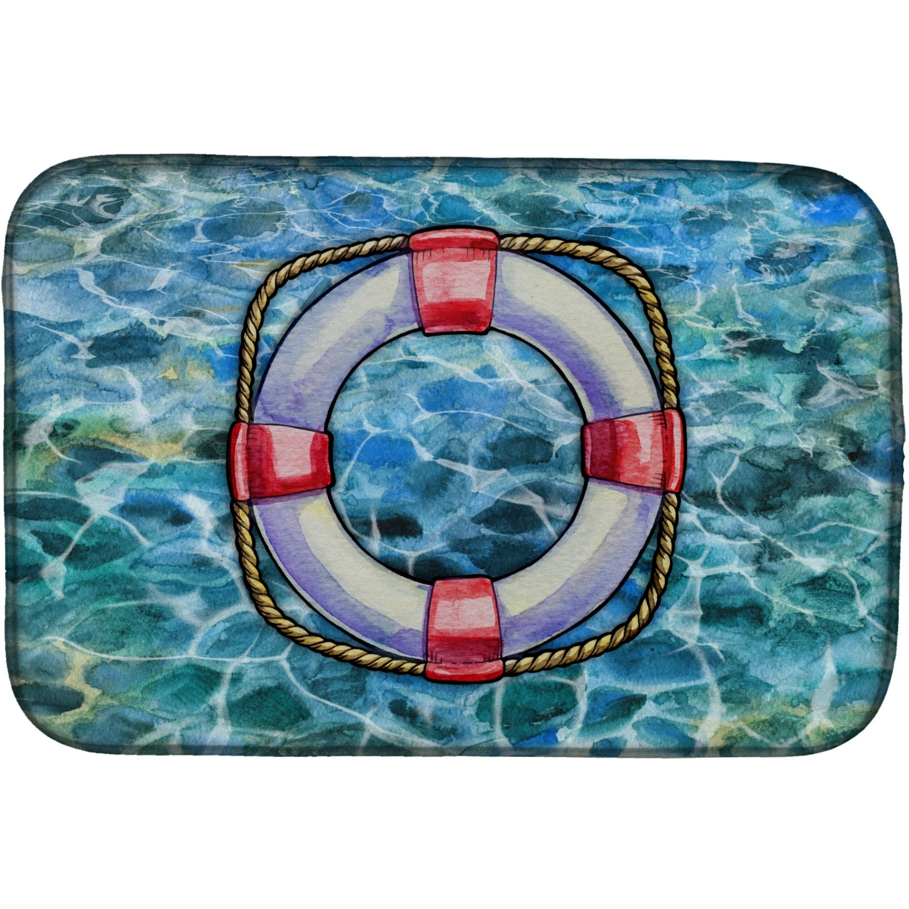 &quotCaroline's Treasures Life Saver Dish Drying Mat, 14"" x 21"", Multicolor"