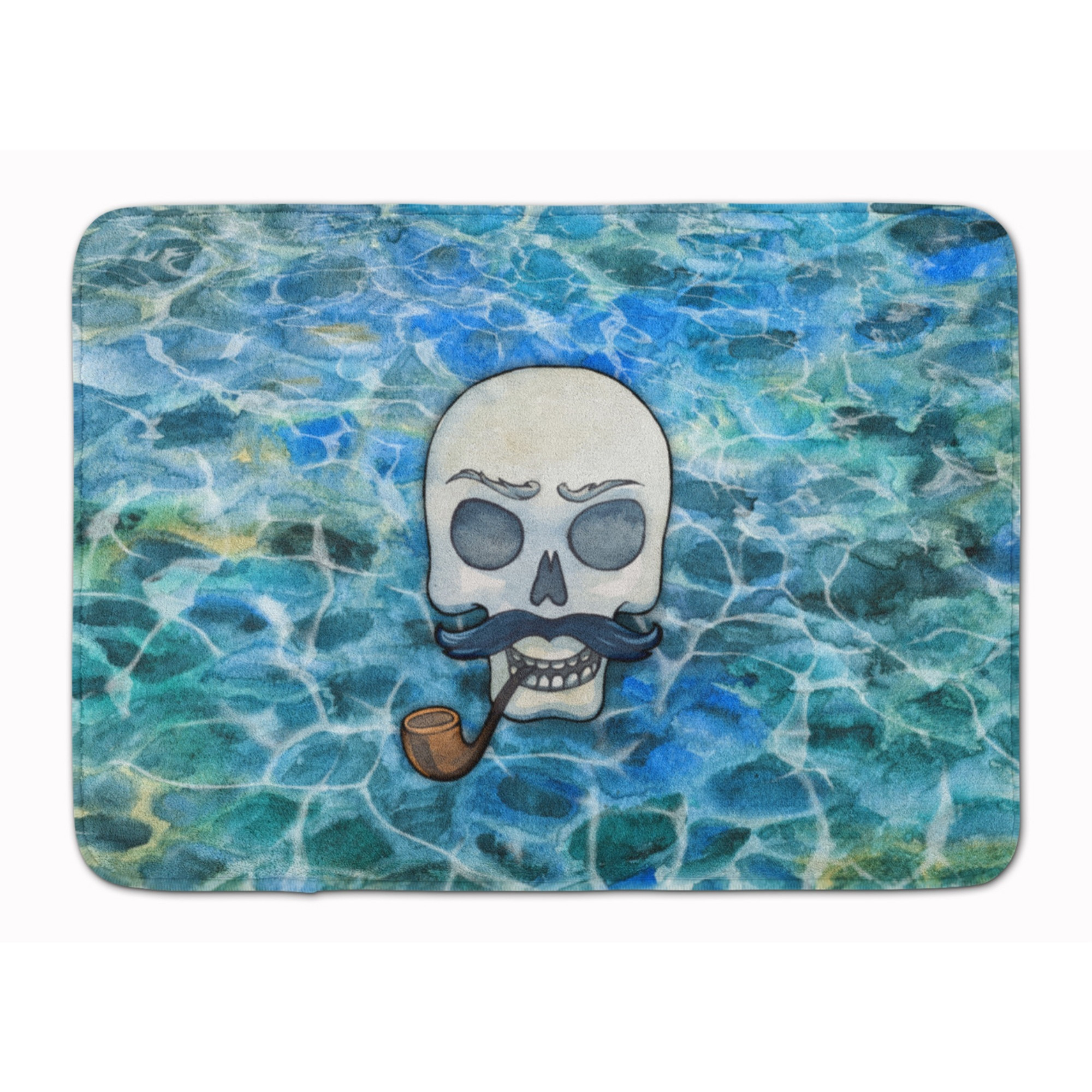 &quotCaroline's Treasures Skeleton Skull Pirate Floor Mat, 19 H x 27 W, Multicolor"