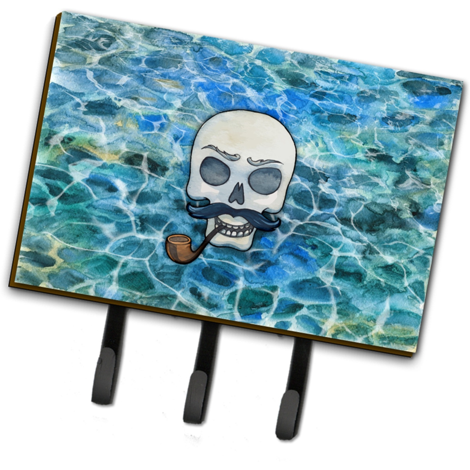 &quotCaroline's Treasures Skeleton Skull Pirate Wall Hook, Triple"