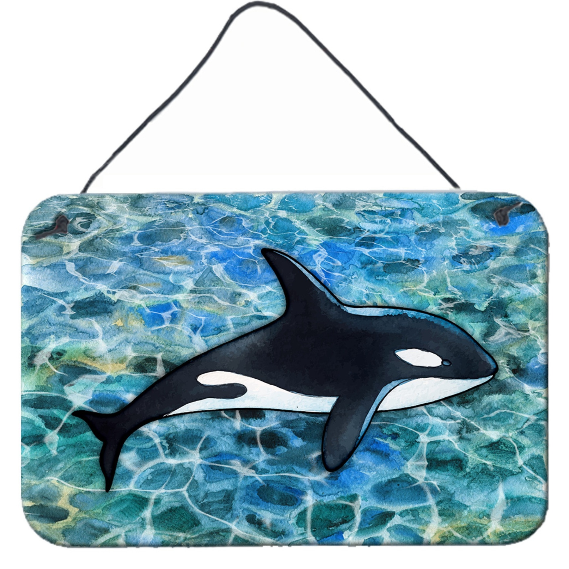 &quotCaroline's Treasures Killer Whale Orca Metal Print, 8 H x 12 W, Multicolor"