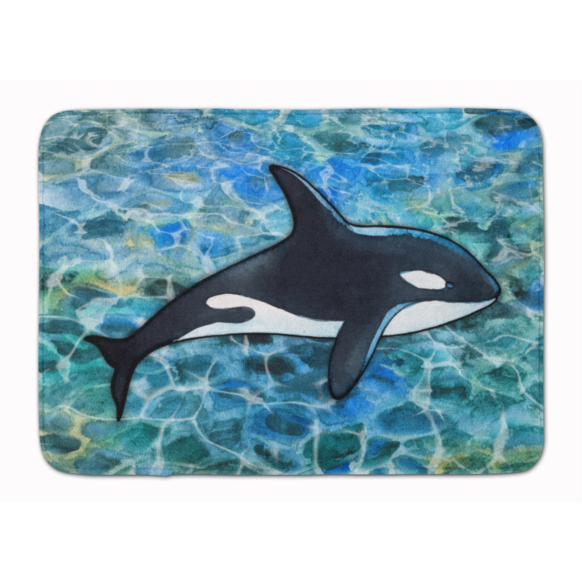 &quotCaroline's Treasures Killer Whale Orca Floor Mat, 19 H x 27 W, Multicolor"