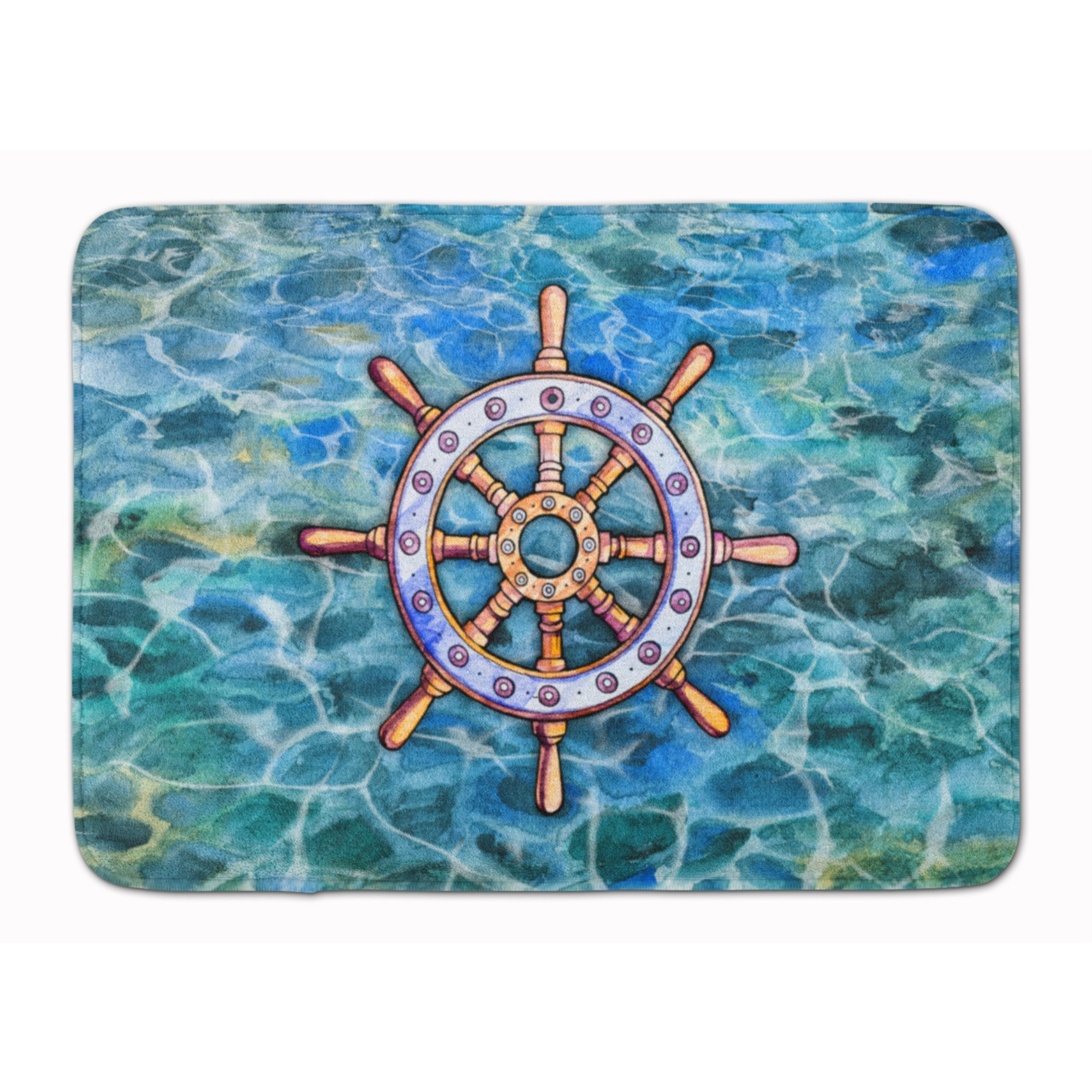 &quotCaroline's Treasures Steering Wheel Helm Floor Mat, 19 H x 27 W, Multicolor"