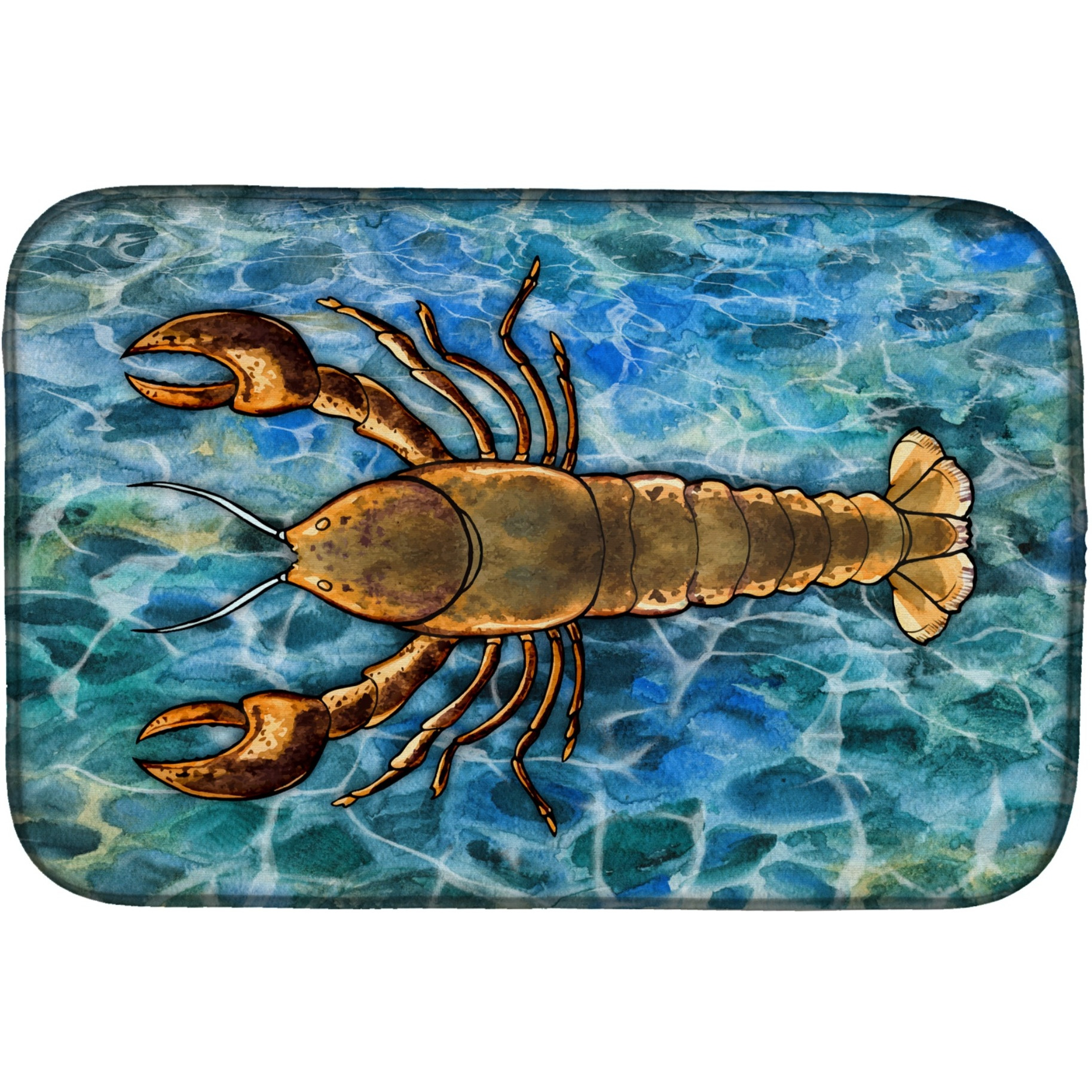 &quotCaroline's Treasures Lobster Dish Drying Mat, 14 x 21"