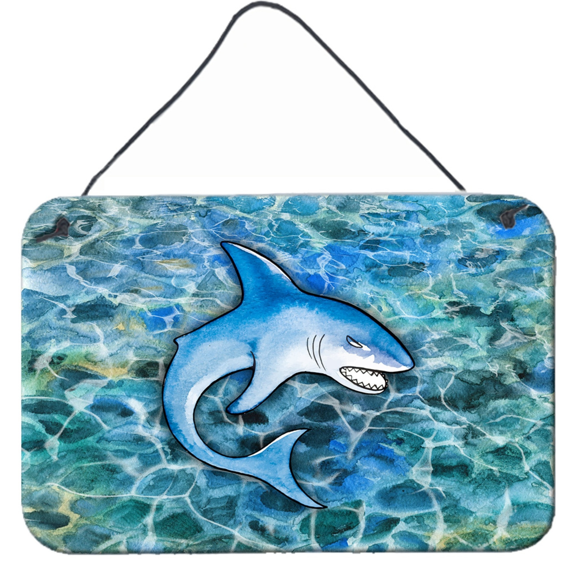 &quotCaroline's Treasures Shark Metal Print, 8 H x 12 W, Multicolor"
