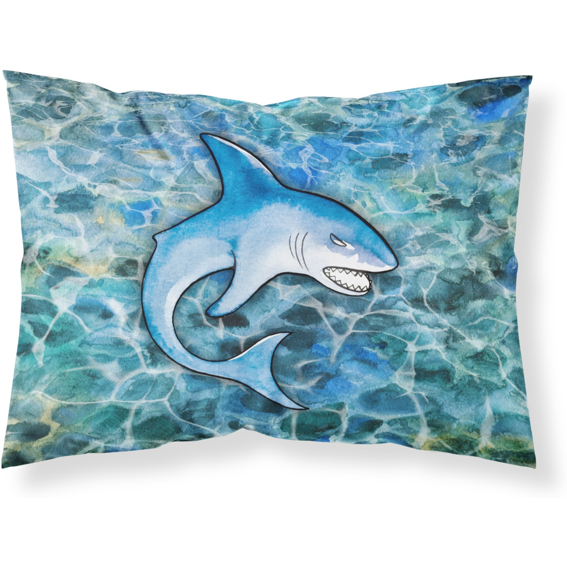 &quotCaroline's Treasures Shark Pillowcase, Standard, Multicolor"