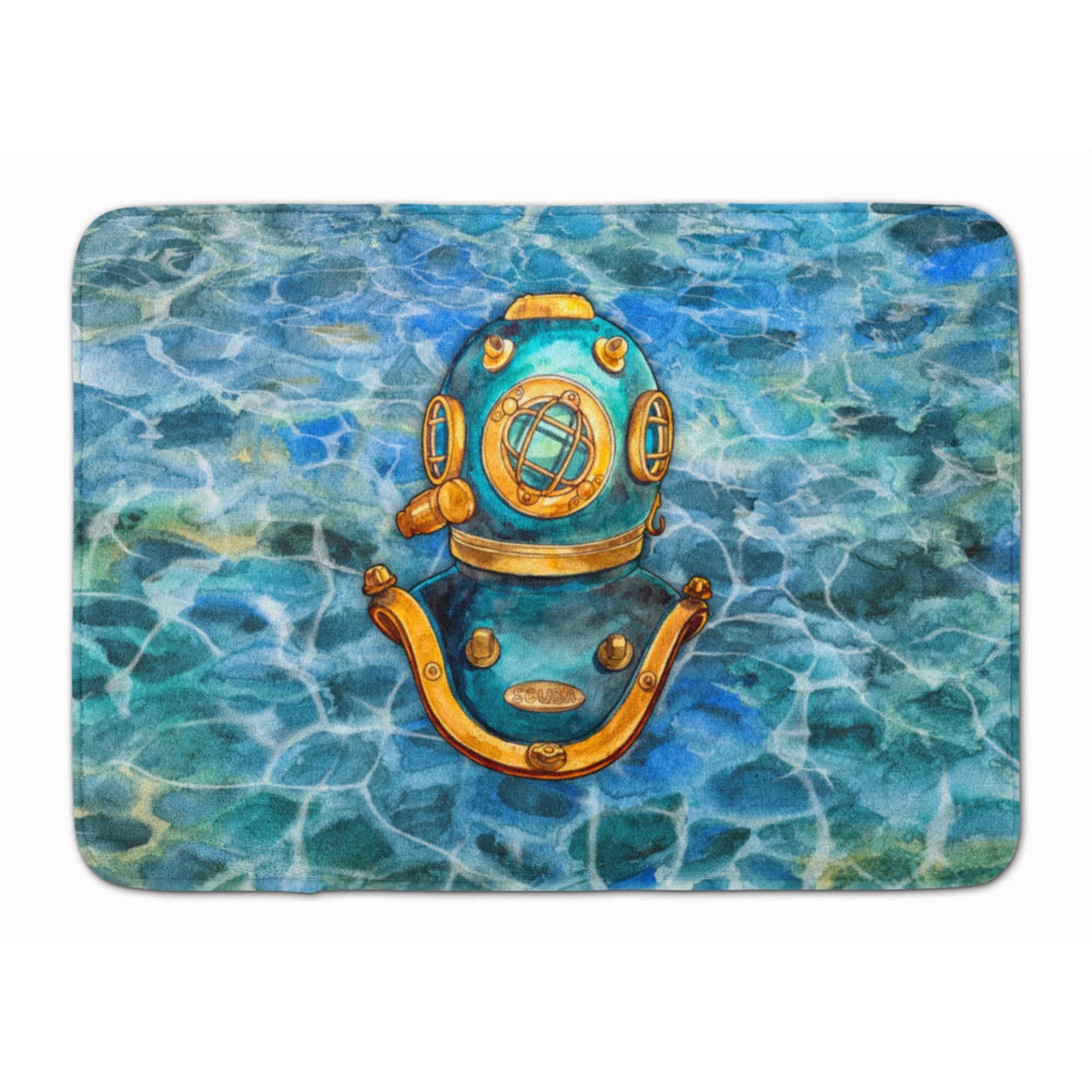 &quotCaroline's Treasures Deep Sea Diving Helmet Floor Mat, 19 H x 27 W, Multicolor"
