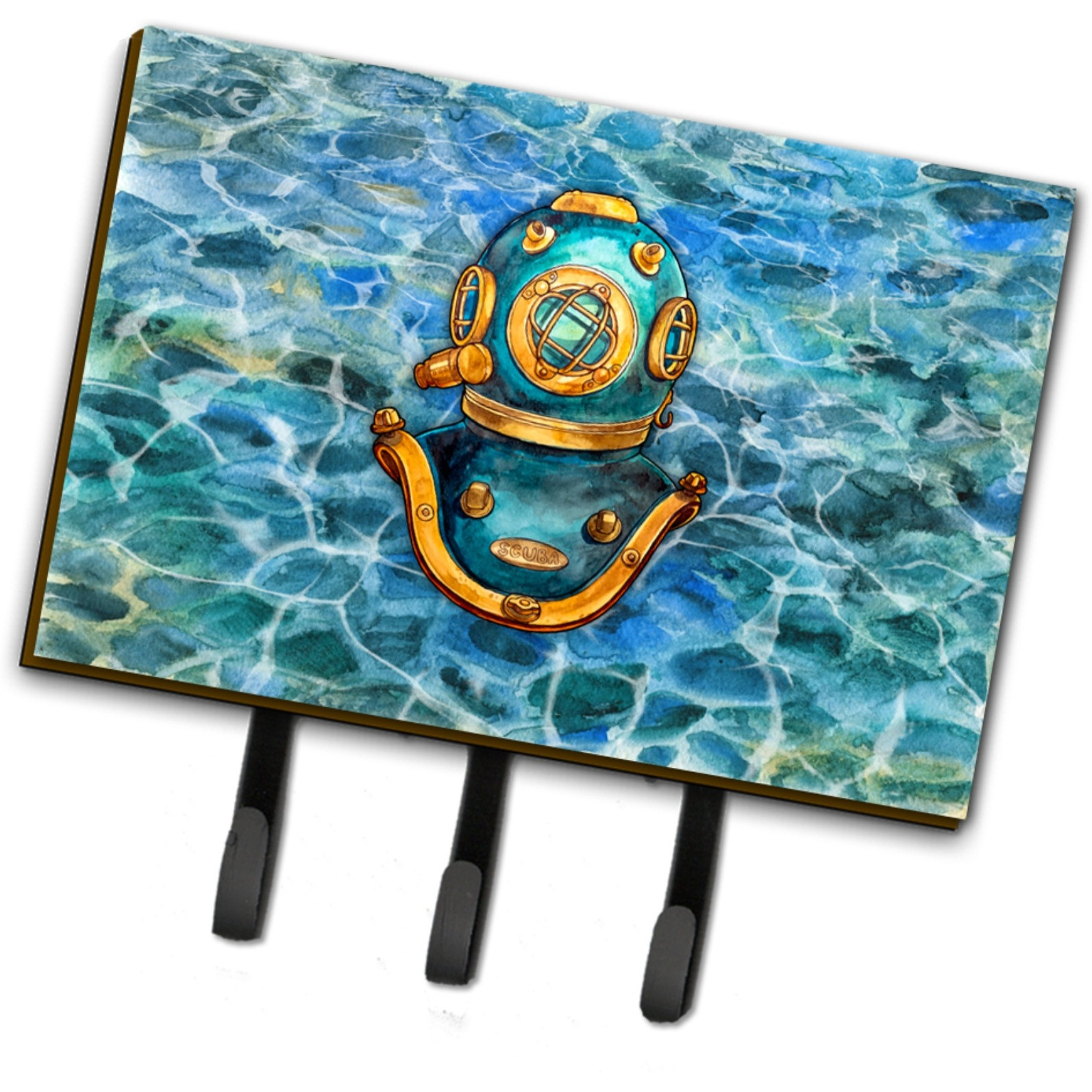 &quotCaroline's Treasures Deep Sea Diving Helmet Wall Hook, Triple"