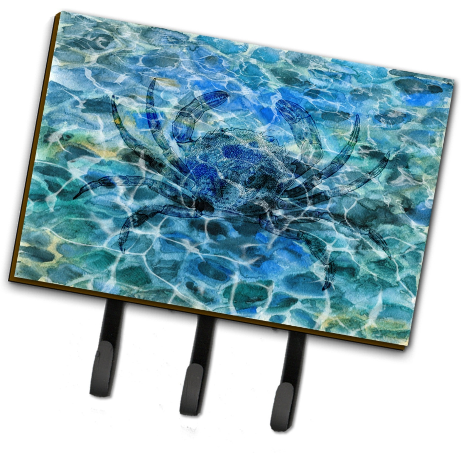 &quotCaroline's Treasures Crab Under water Wall Hook, Triple, Multicolor"