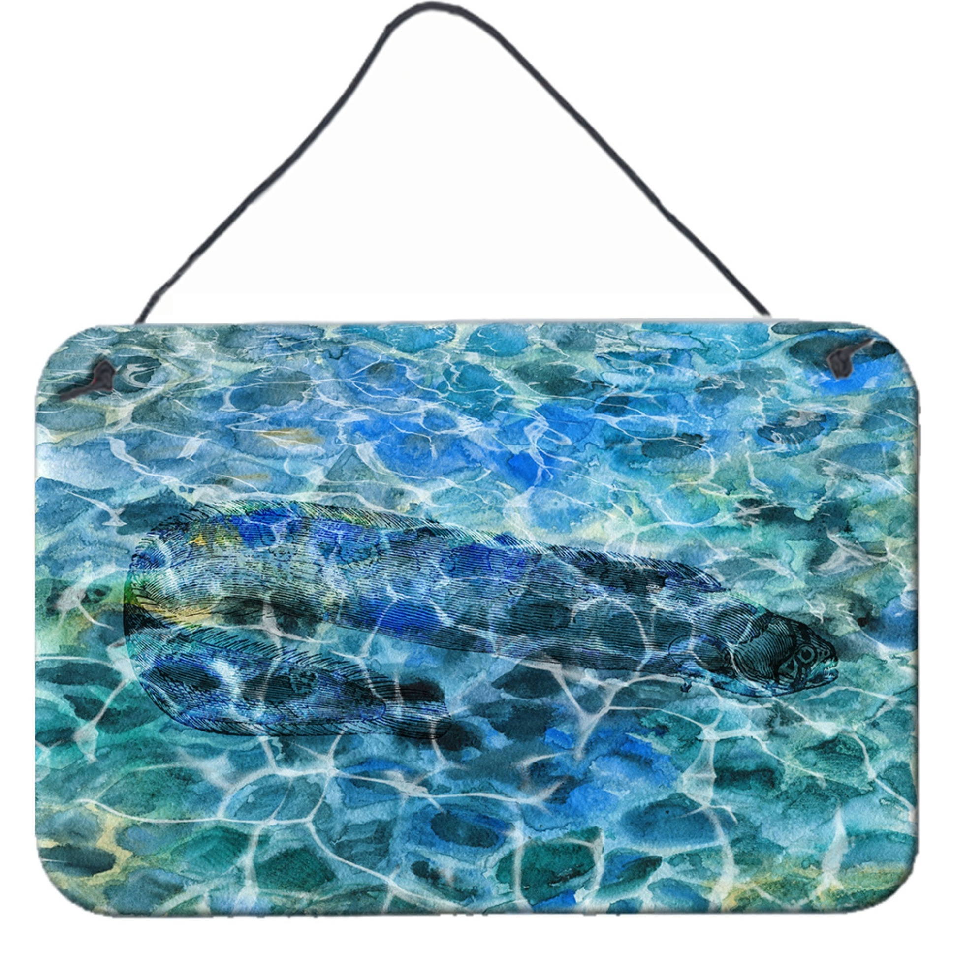 &quotCaroline's Treasures Eel Under water Metal Print, 8 H x 12 W"