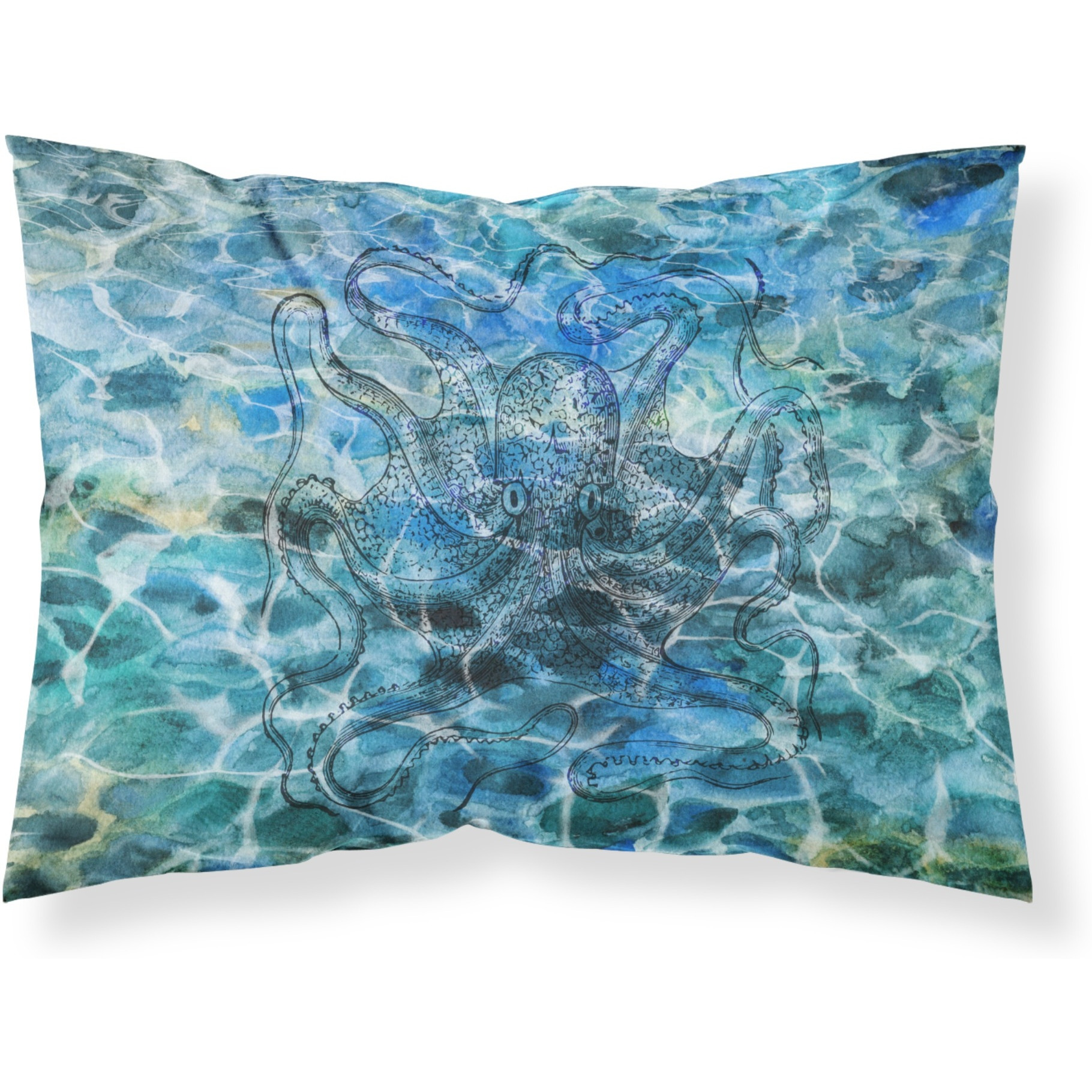 &quotCaroline's Treasures Octopus Under water Pillowcase, Standard, Multicolor"
