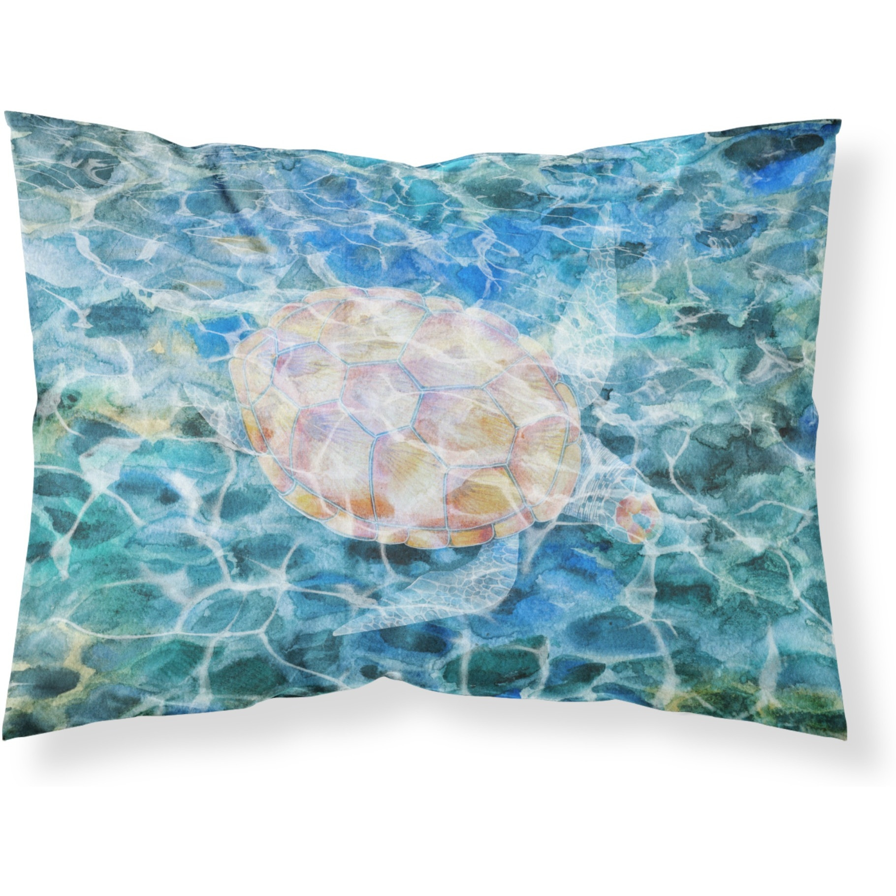 &quotCaroline's Treasures Sea Turtle Under water Pillowcase, Standard, Multicolor"