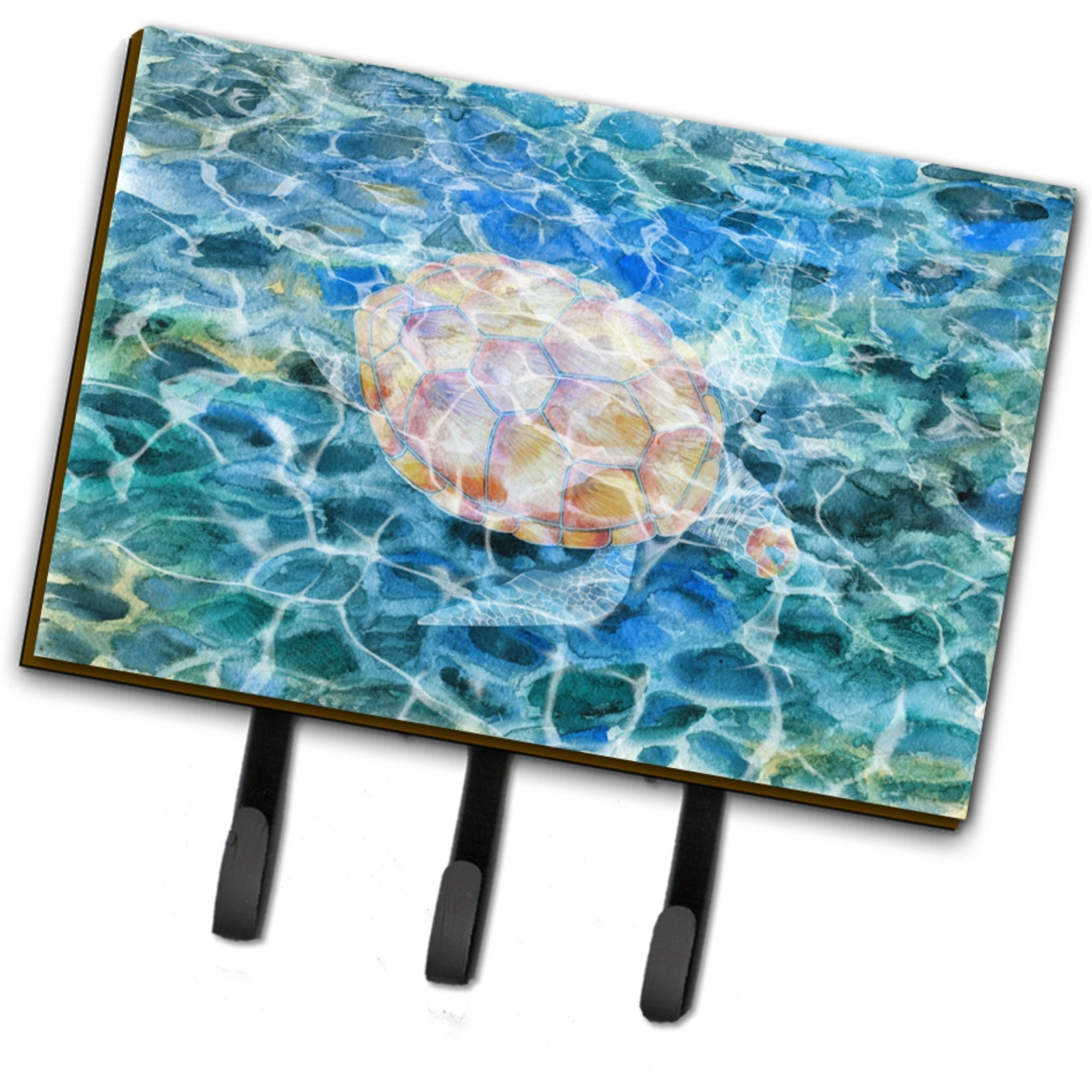 &quotCaroline's Treasures Sea Turtle Under water Wall Hook, Triple"