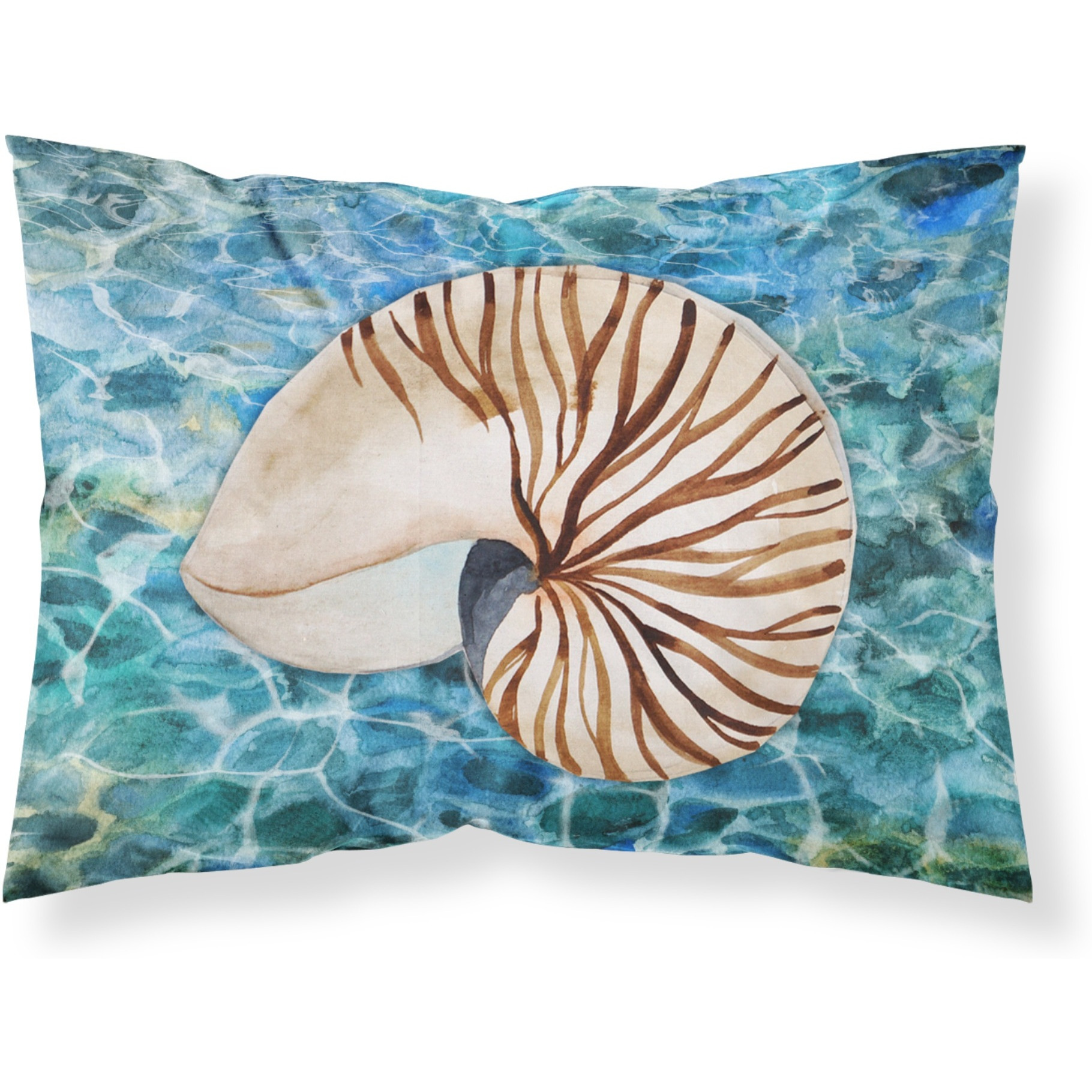 &quotCaroline's Treasures Sea Shell and Water Pillowcase, Standard, Multicolor"