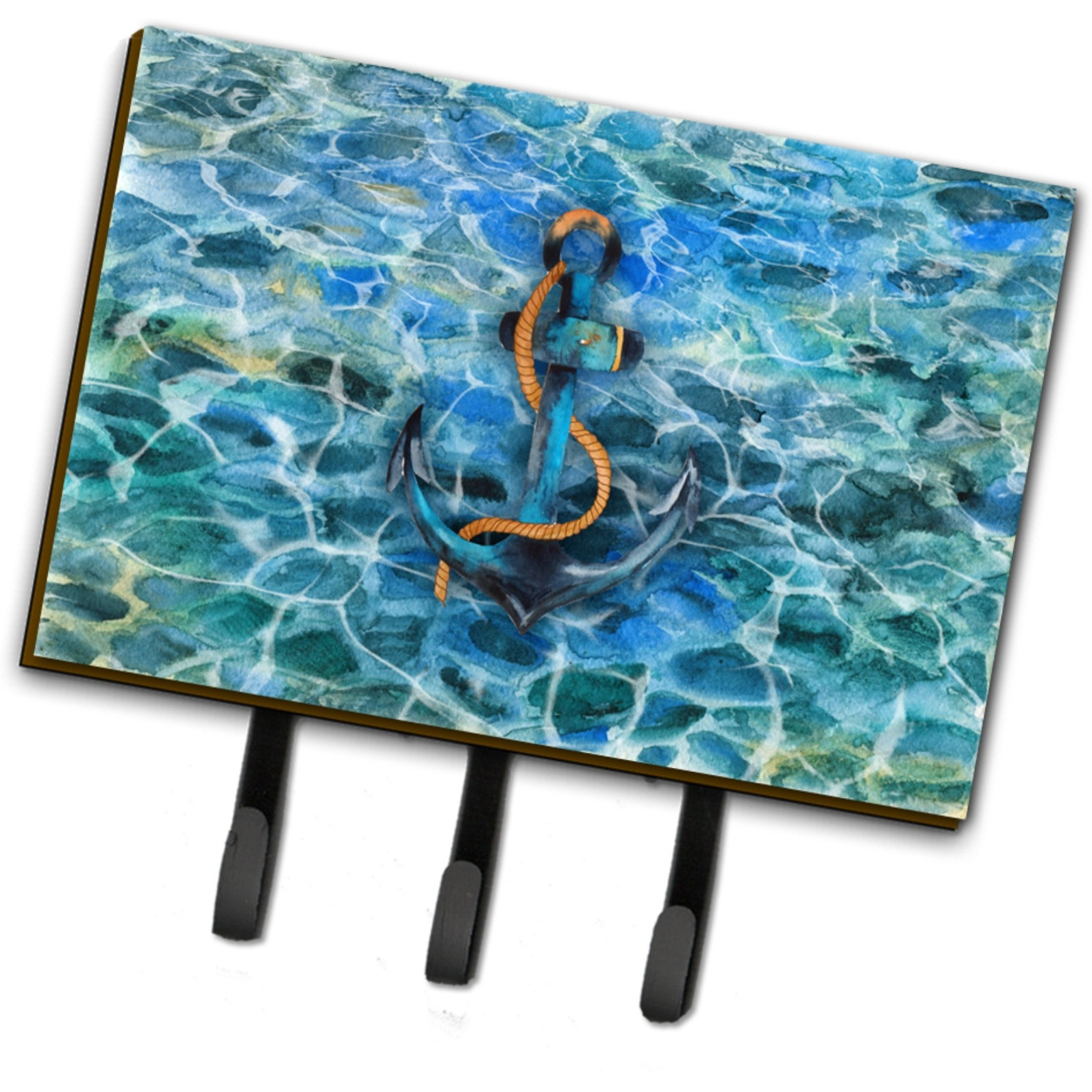 &quotCaroline's Treasures Anchor and Rope Wall Hook, Triple, Multicolor"