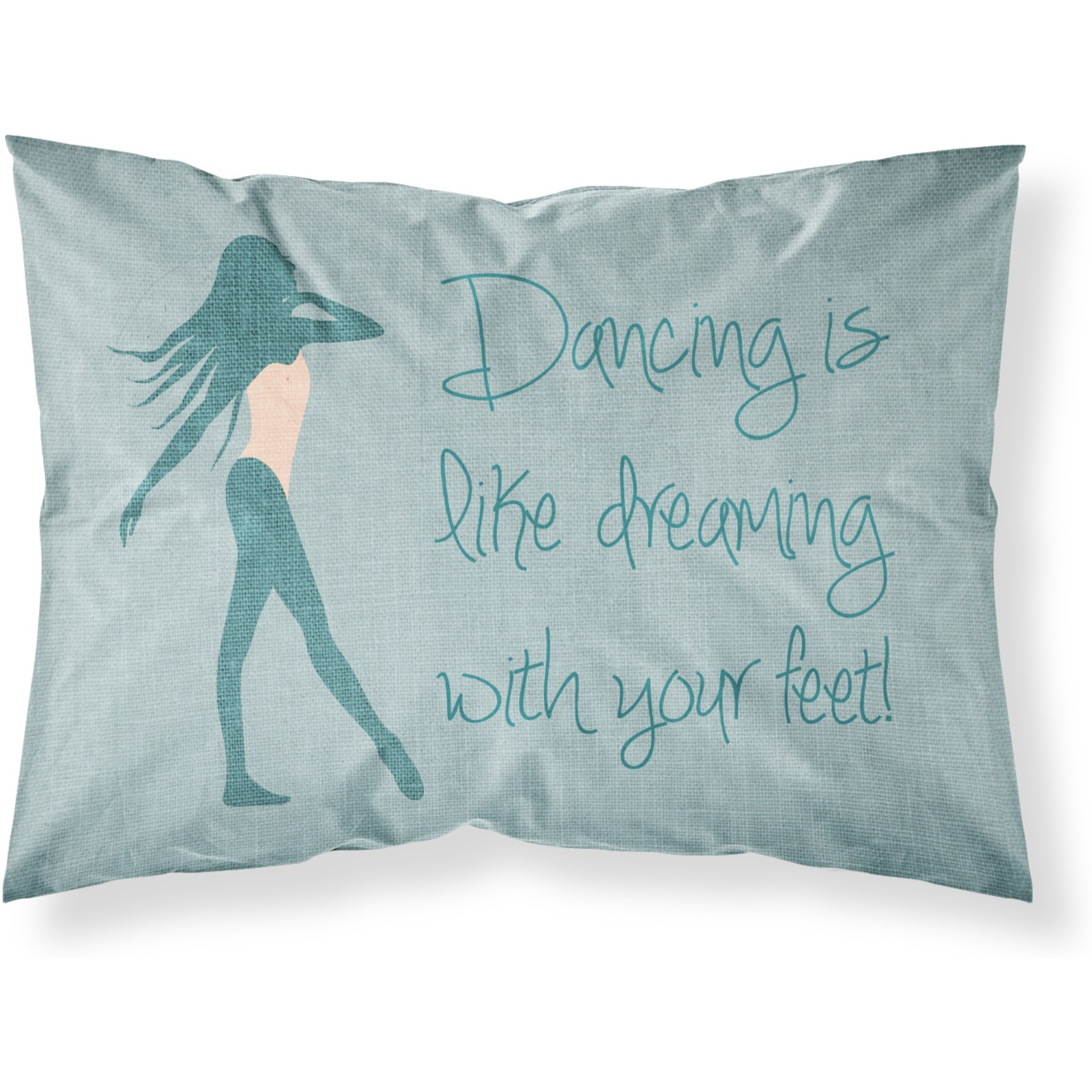 &quotCaroline's Treasures Dancing is Like Dreaming 2 Pillowcase, Standard, Multicolor"