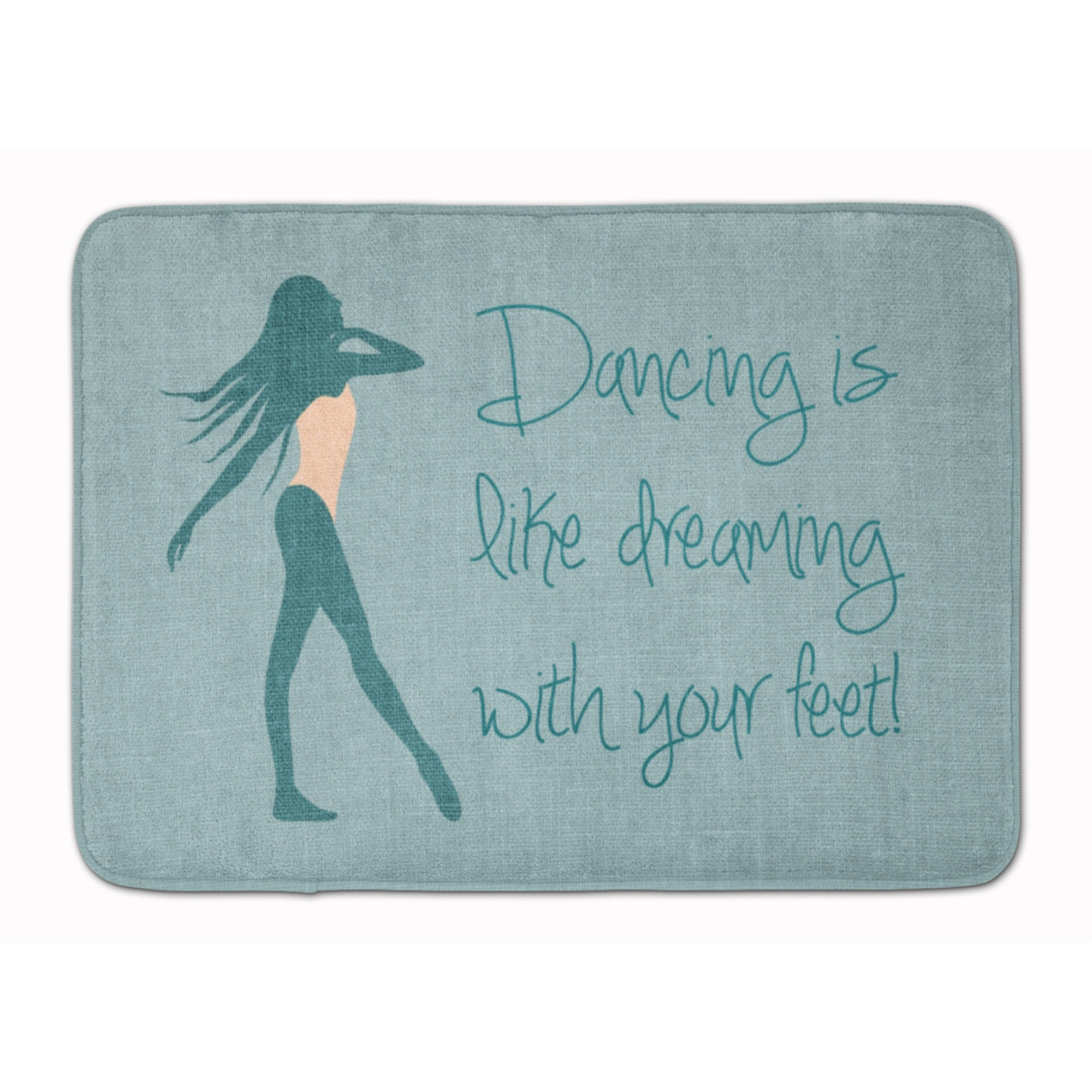 &quotCaroline's Treasures Dancing is Like Dreaming 2 Floor Mat, 19 H x 27 W, Multicolor"