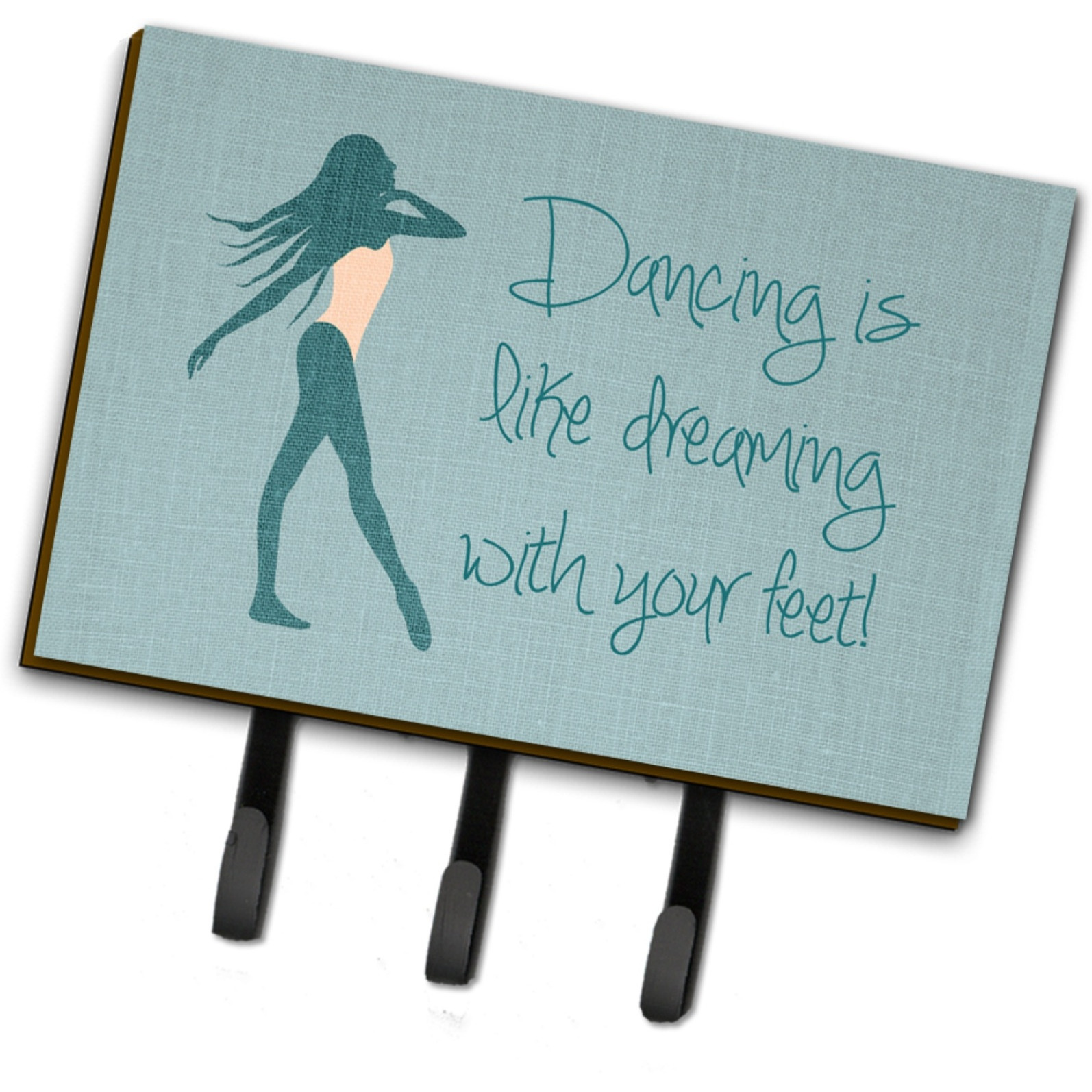 &quotCaroline's Treasures Dancing is Like Dreaming 2 Wall Hook, Triple, Multicolor"