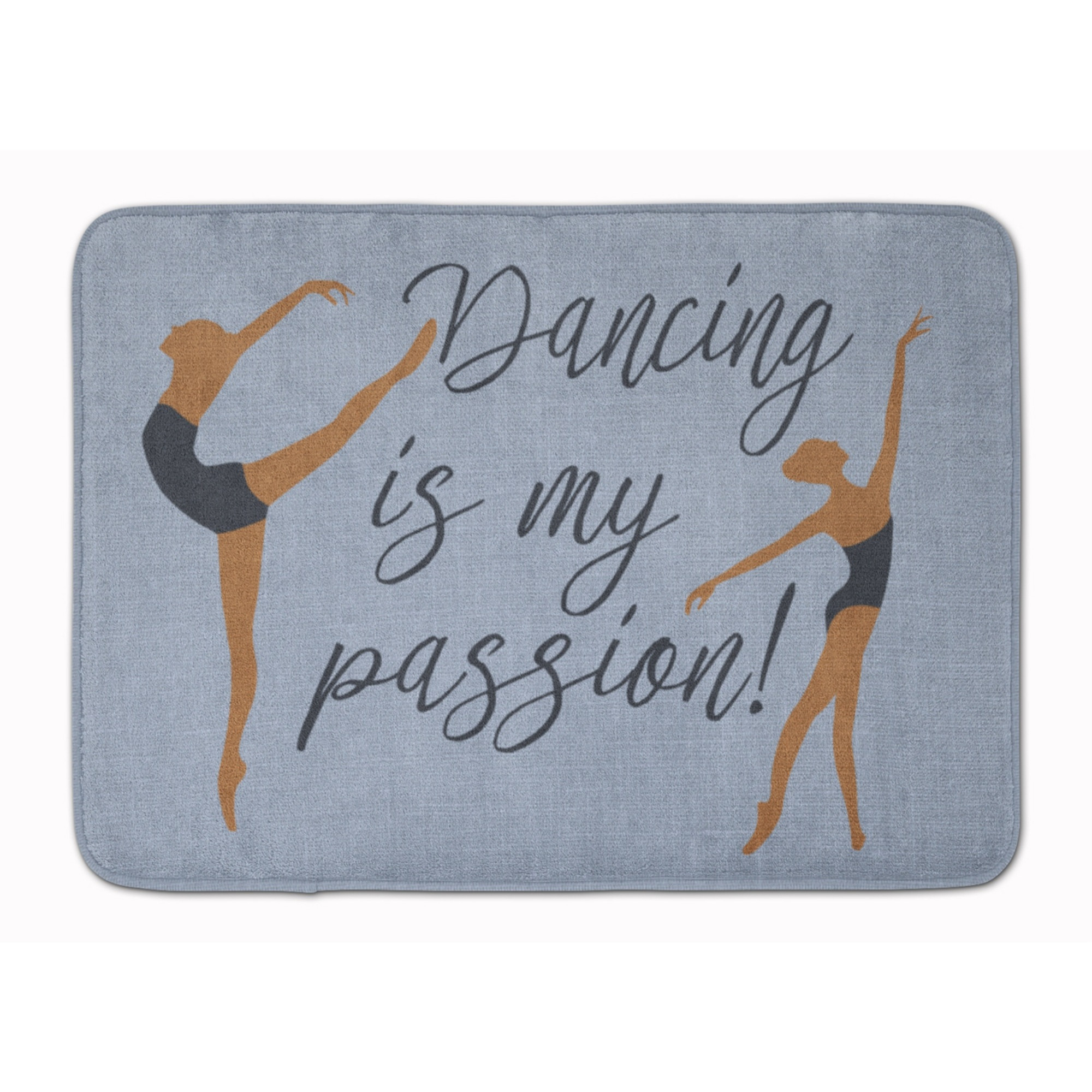 &quotCaroline's Treasures Dancing is My Passion Floor Mat, 19 H x 27 W, Multicolor"