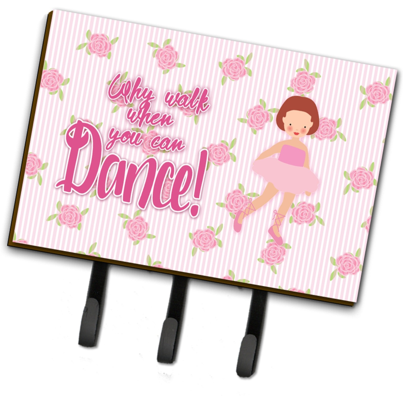 &quotCaroline's Treasures Ballet Red Short Hair Wall Hook, Triple"