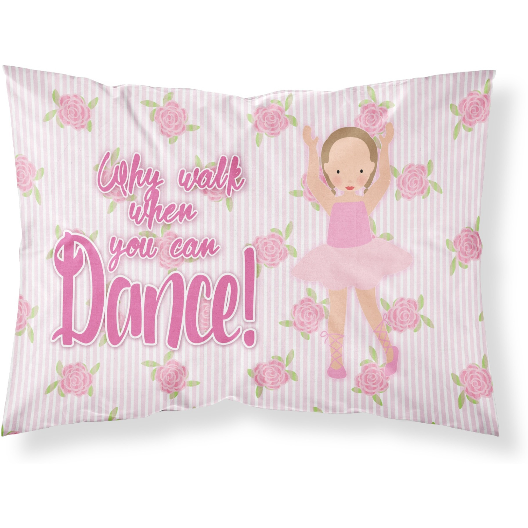 &quotCaroline's Treasures Ballet Brown Short Hair Printed, Polyester, 250 Thread count, Envelope closure Pillowcase, Standard, Multicolor"