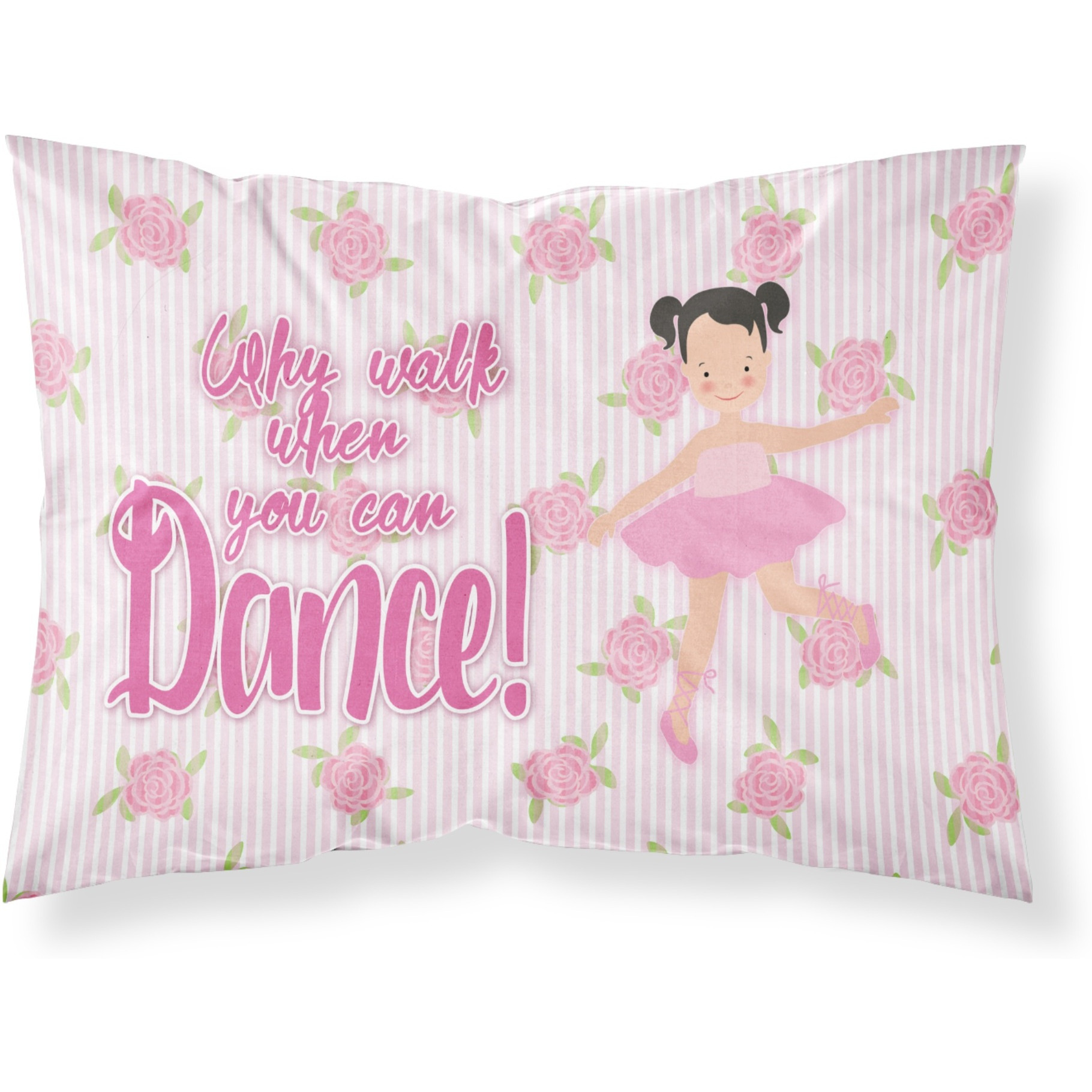 &quotCaroline's Treasures Ballet Pigtails Pillowcase, Standard, Multicolor"