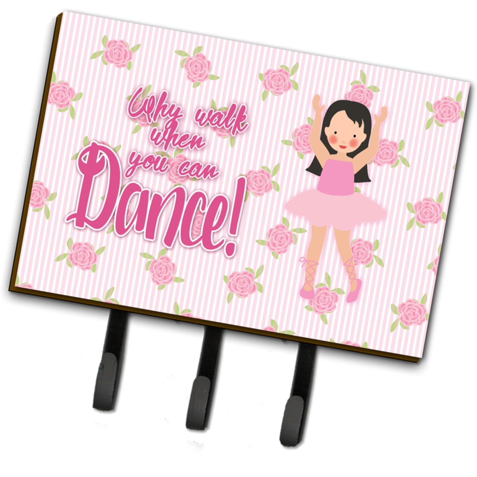 &quotCaroline's Treasures Ballet Long Dark Hair Wall Hook, Triple"