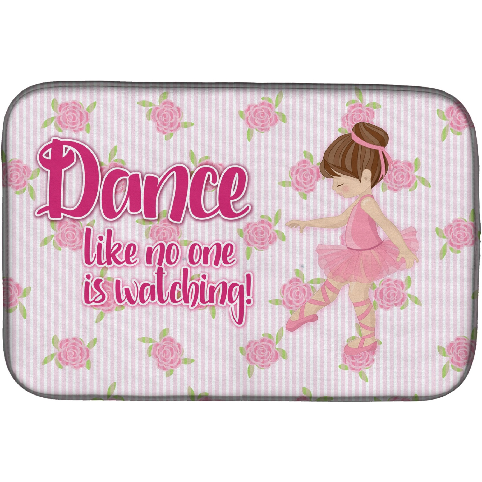 &quotCaroline's Treasures Ballet Dance Dish Drying Mat, 14"" x 21"""