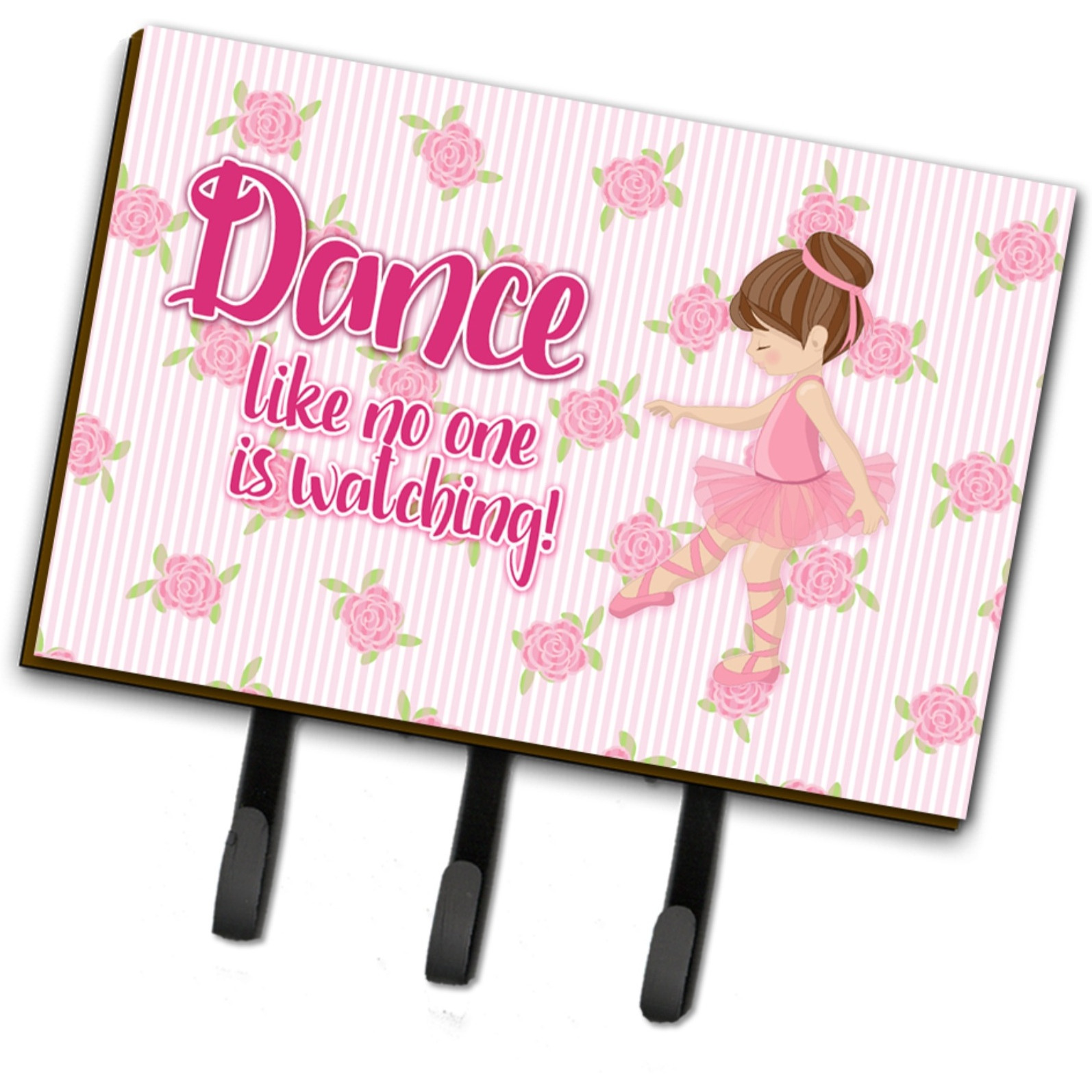 &quotCaroline's Treasures Ballet Dance Brunette Wall Hook, Triple"