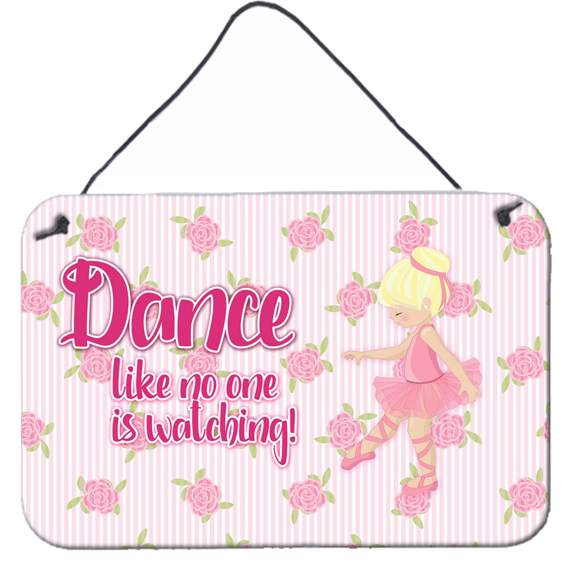&quotCaroline's Treasures Ballet Dance Blonde Metal Print, 8 H x 12 W, Multicolor"