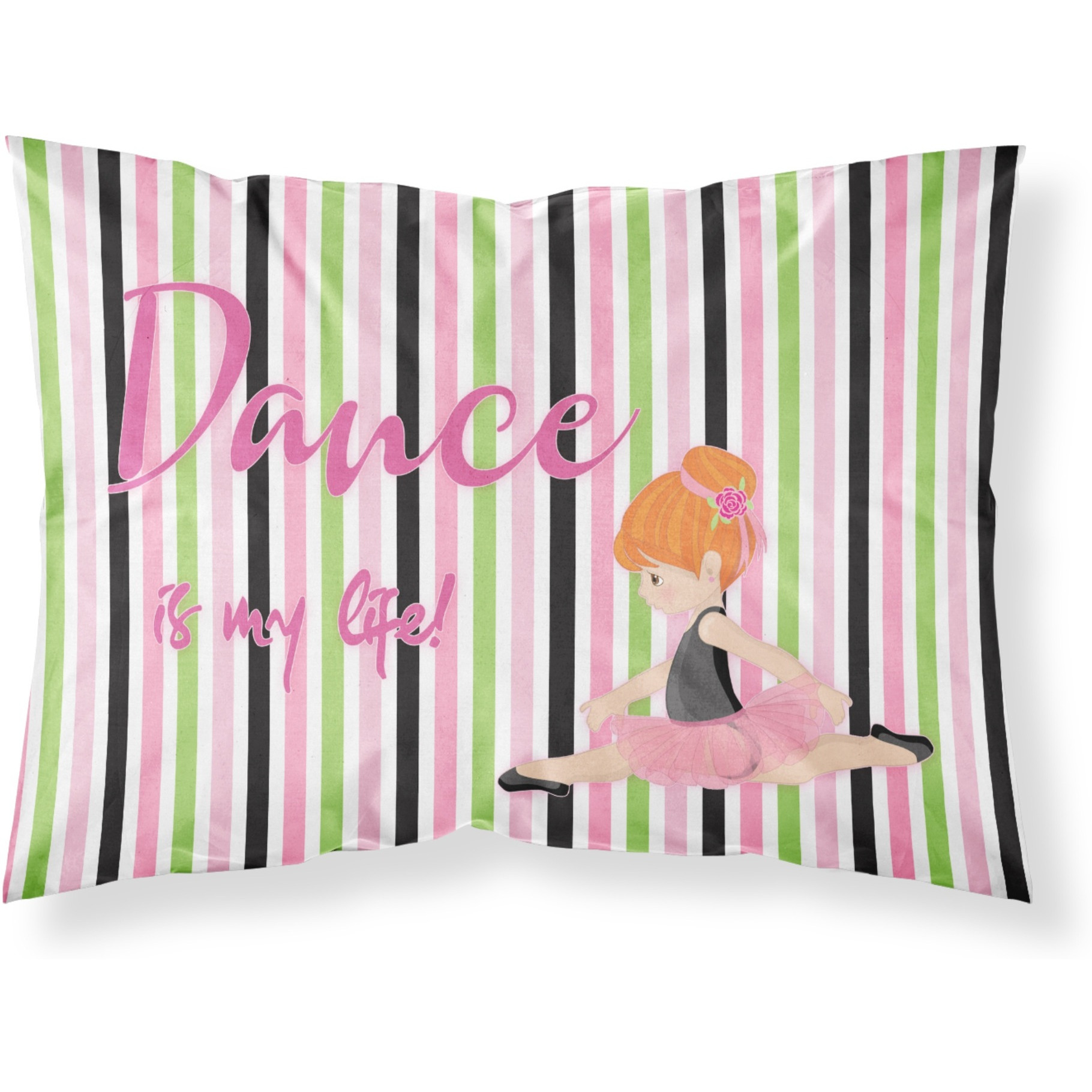 &quotCaroline's Treasures Ballet Dance is my Life Red Pillowcase, Standard, Multicolor"