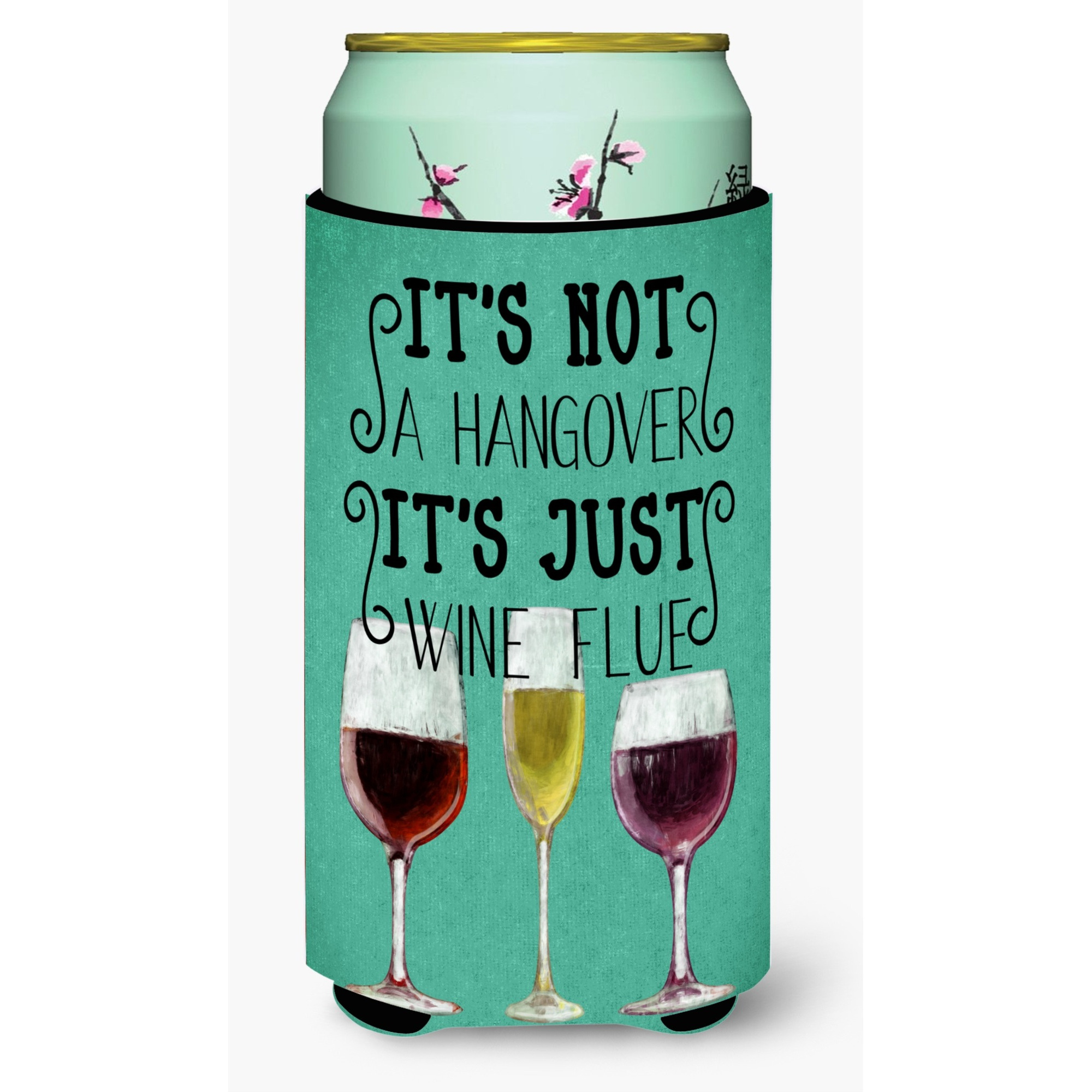 &quotCaroline's Treasures Wine Flue Sign Tall Boy Beverage Insulator Hugger, Multicolor"