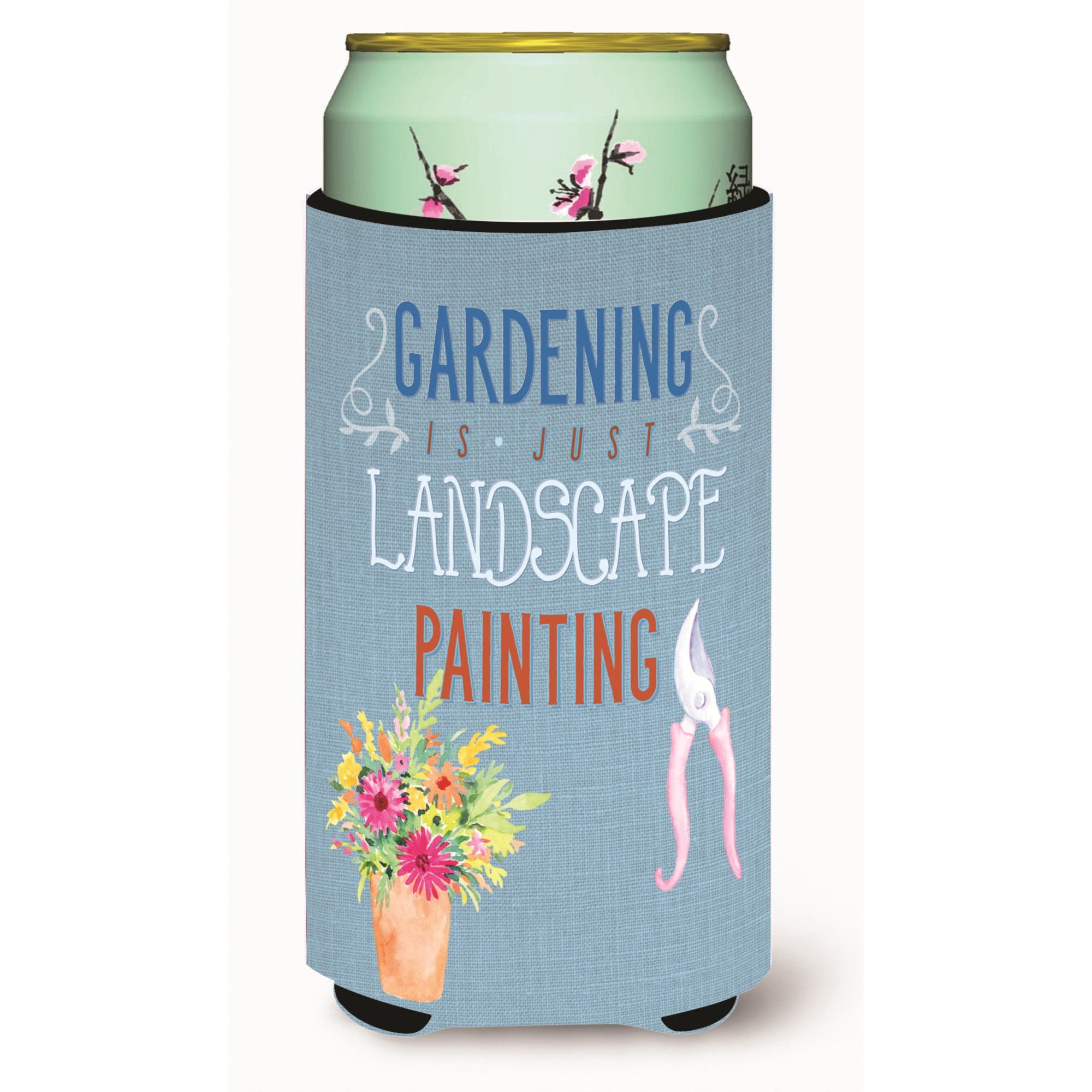&quotCaroline's Treasures Gardening Is Landscape Painting Tall Boy Beverage Insulator Hugger, Multicolor"