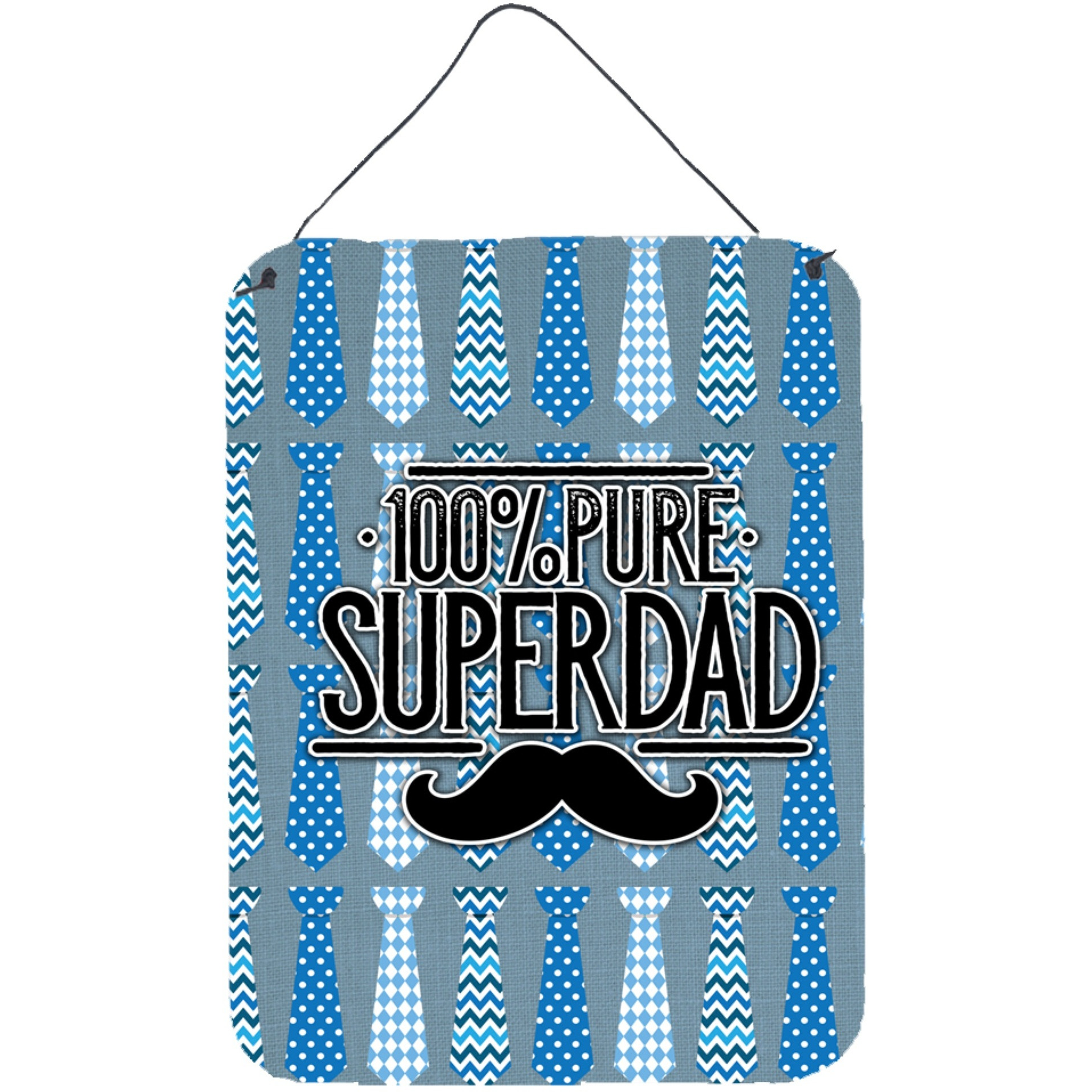 &quotCaroline's Treasures 100% Pure Dad Metal Print, 16 H x 12 W, Multicolor"