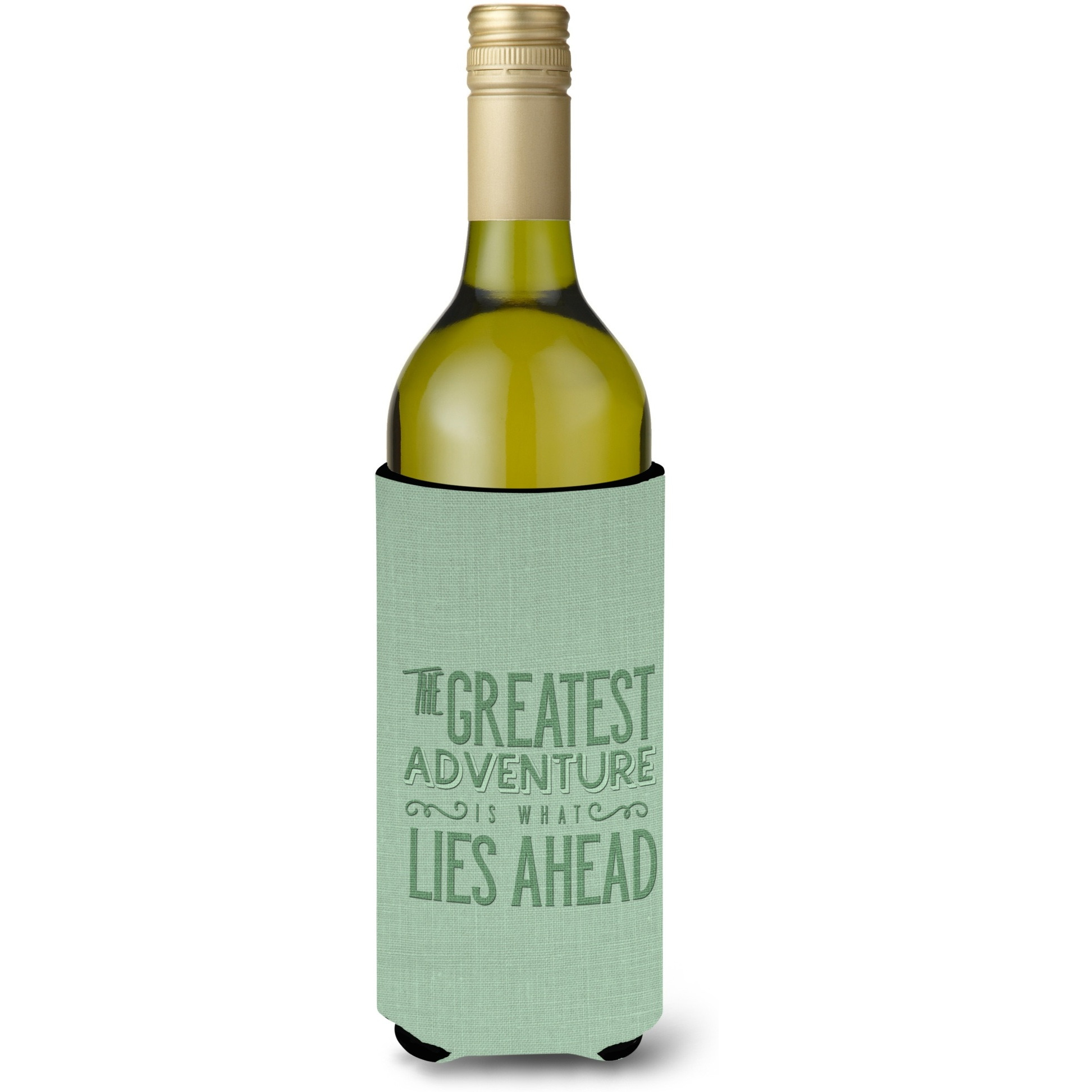 &quotCaroline's Treasures BB5452LITERK Greatest Adventure Lies Ahead Wine Bottle Beverage Insulator Hugger, 750ml, Multicolor"