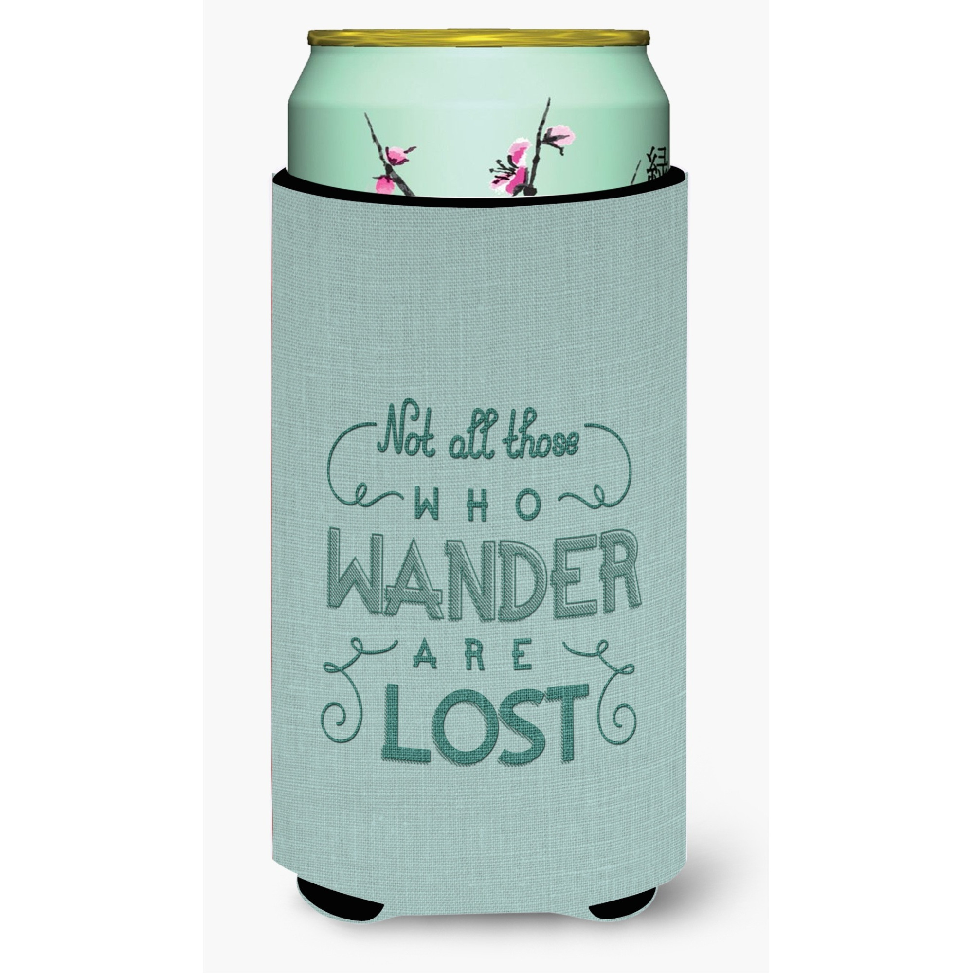 &quotCaroline's Treasures Not All Who Wander Are Lost Tall Boy Beverage Insulator Hugger, Multicolor"