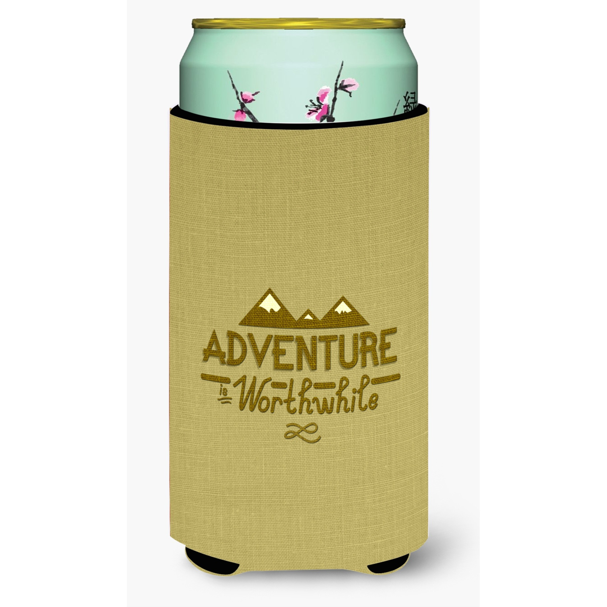 &quotCaroline's Treasures Adventure Is Worthwhile Tall Boy Beverage Insulator Hugger, Multicolor"
