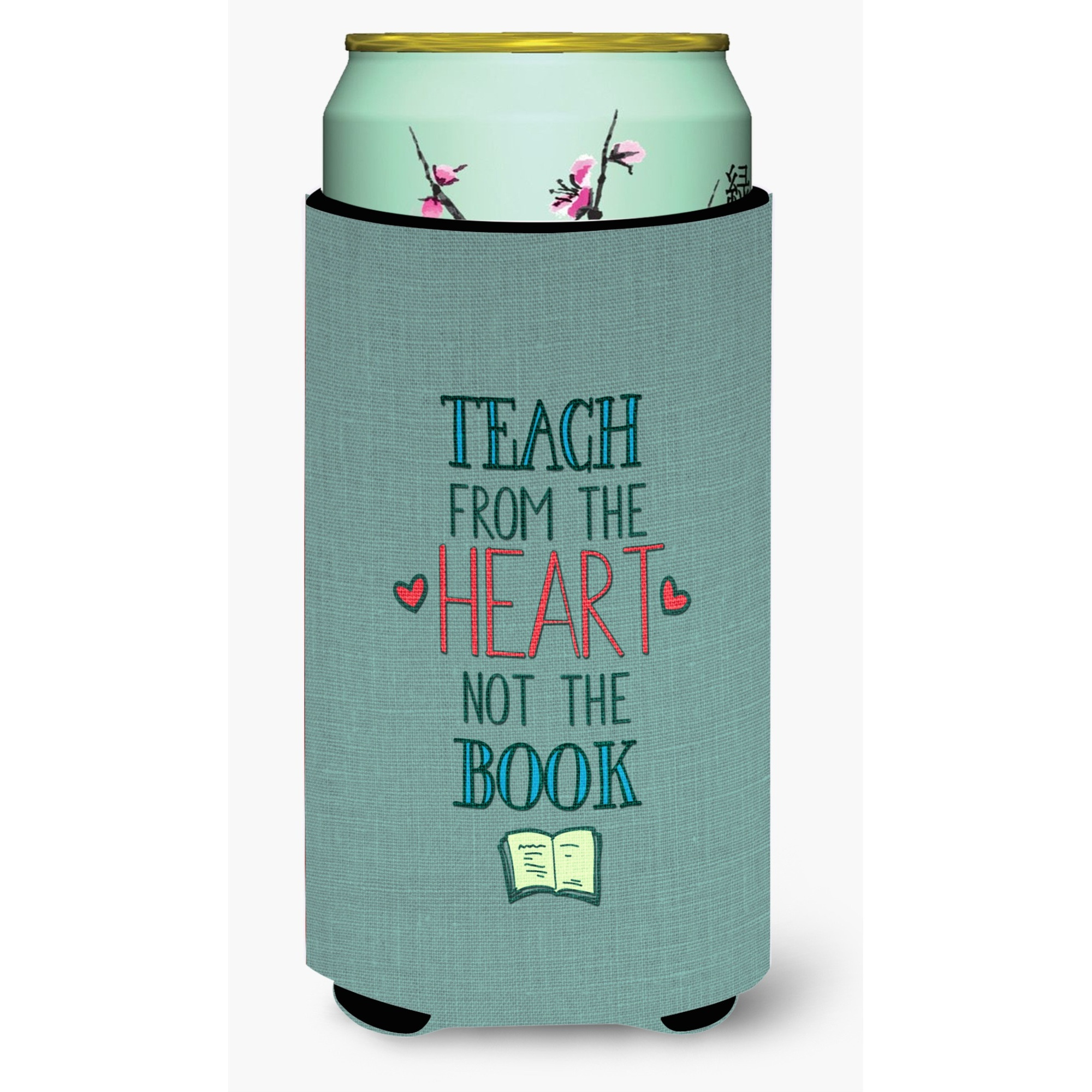 &quotCaroline's Treasures teach from The Heart Teacher Tall Boy Beverage Insulator Hugger, Multicolor"