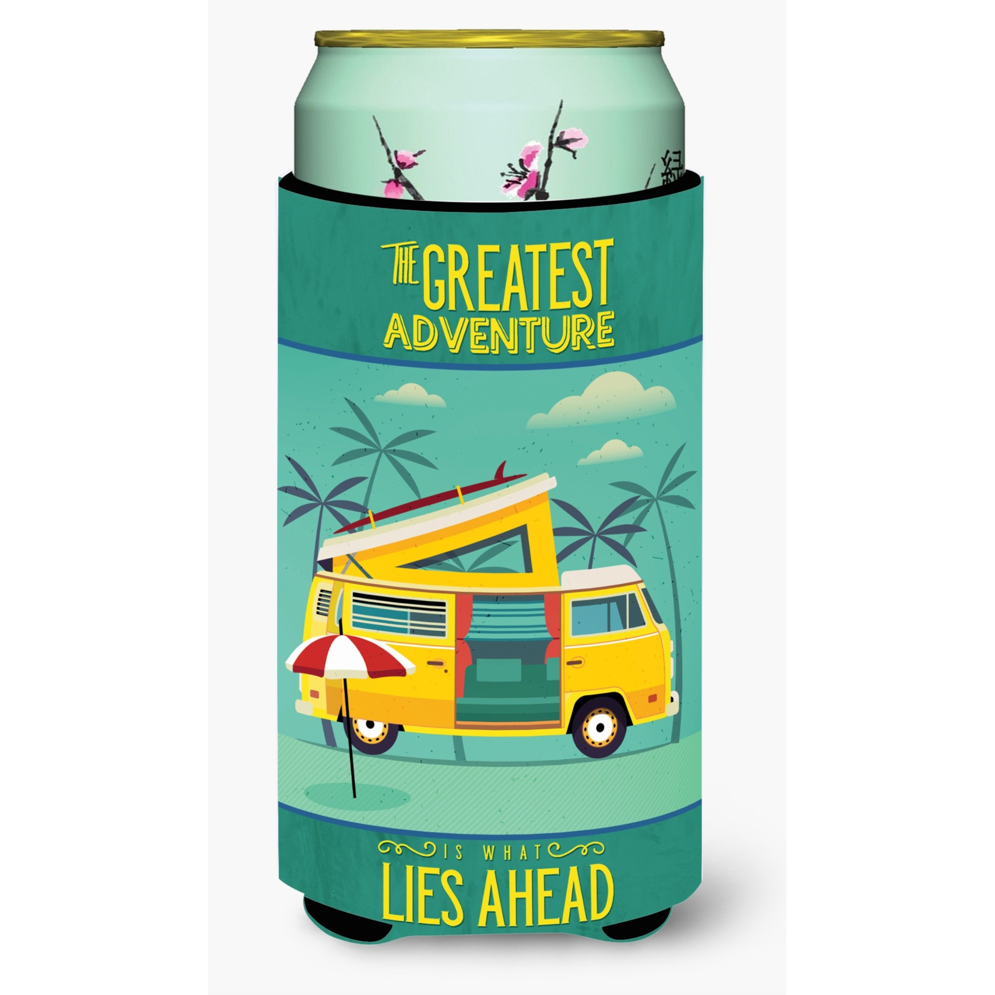 &quotCaroline's Treasures Greatest Adventure Camper Van Tall Boy Beverage Insulator Hugger, Multicolor"