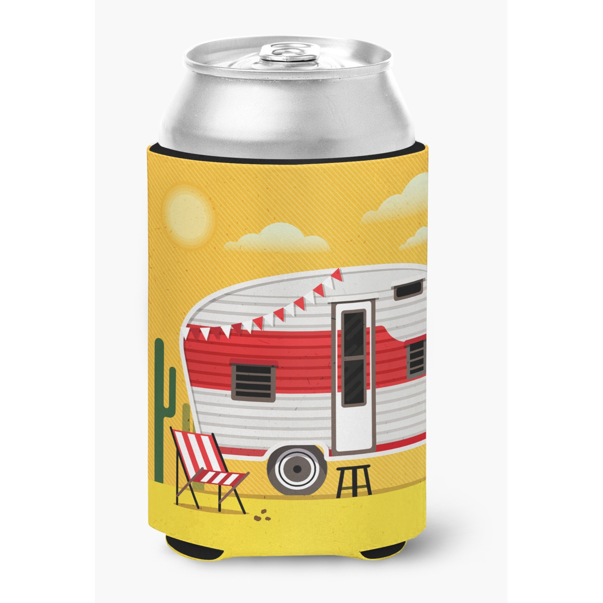 &quotCaroline's Treasures Greatest Adventure Retro Camper Desert Can or Bottle Hugger, Can Hugger, Multicolor"