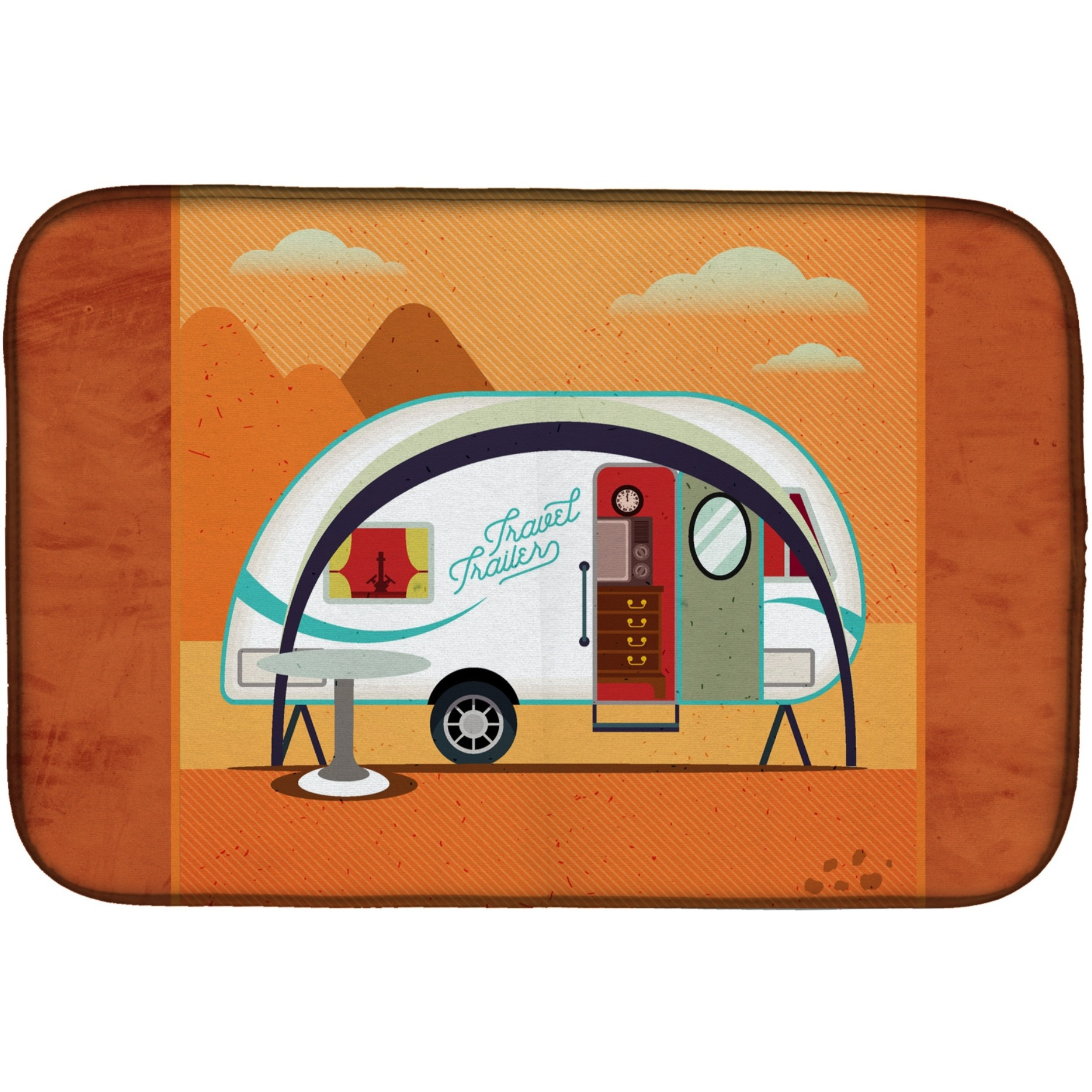 &quotCaroline's Treasures BB5480DDM Dish Drying Mat, 14"" x 21"""