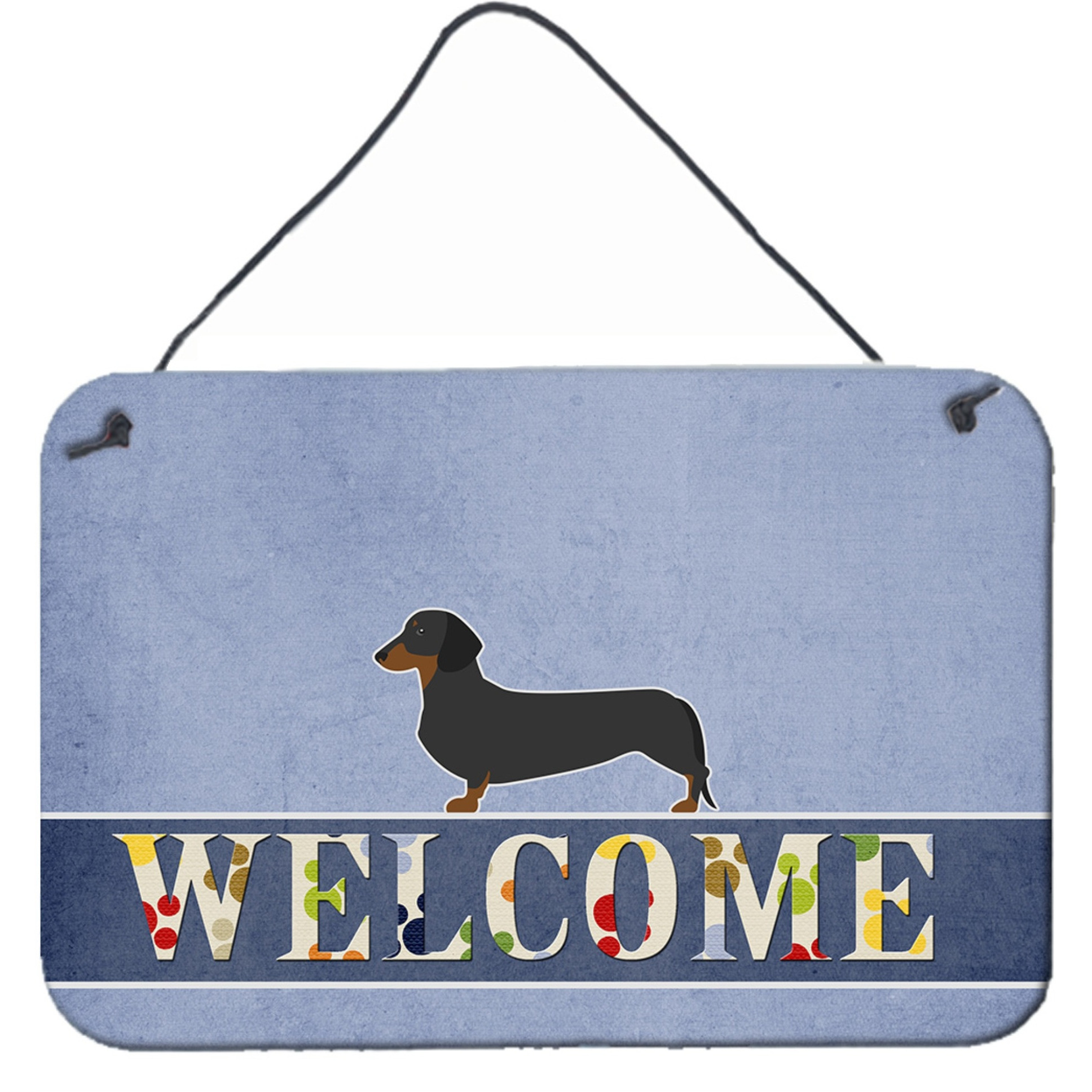 &quotCaroline's Treasures Dachshund Welcome Metal Print, 8 x 12"
