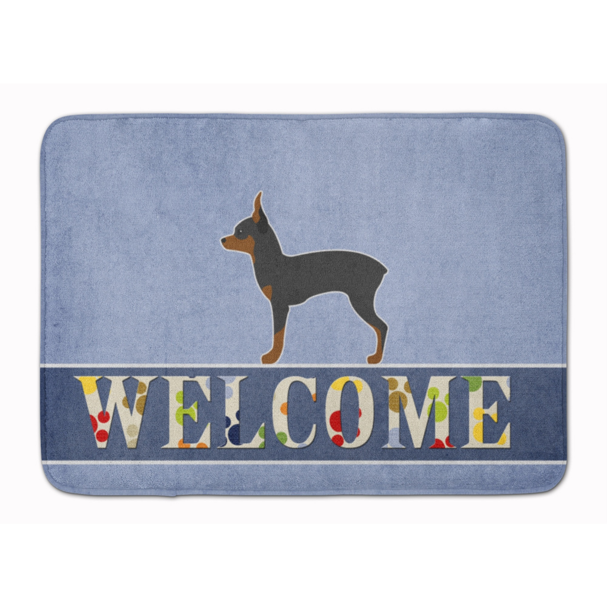 &quotCaroline's Treasures Toy Fox Terrier Welcome Floor Mat, 19 x 27, Multicolor"