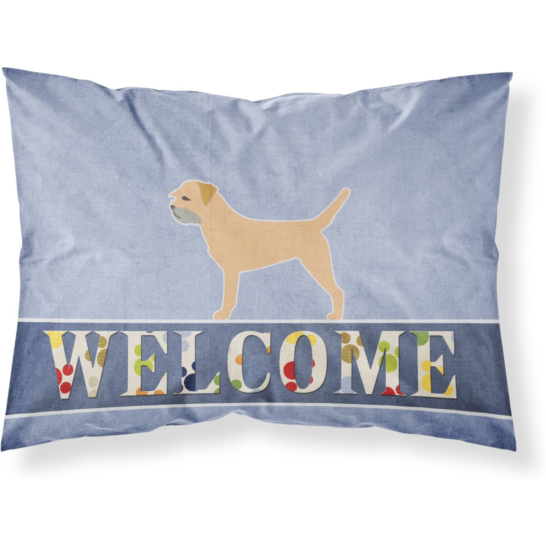 &quotCaroline's Treasures Border Terrier Welcome Pillowcase, Standard,"